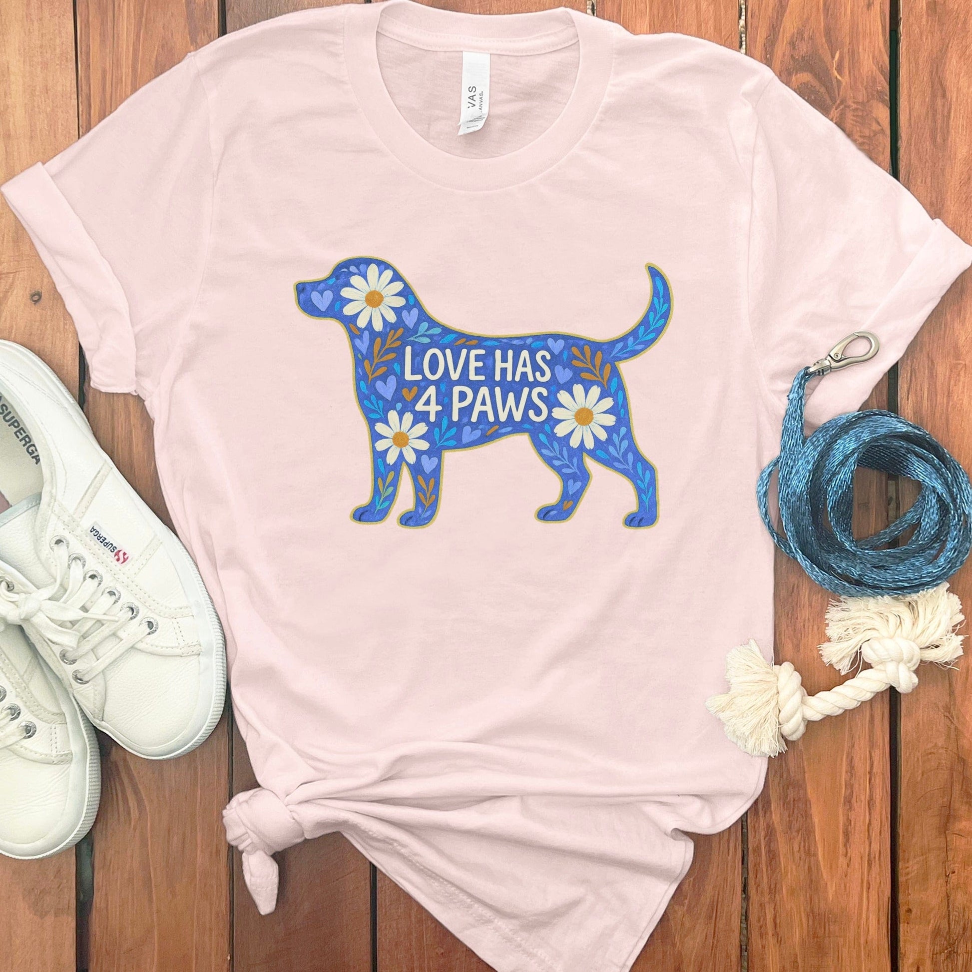 Love Has 4 Paws Graphic Short Sleeve Shirt product type