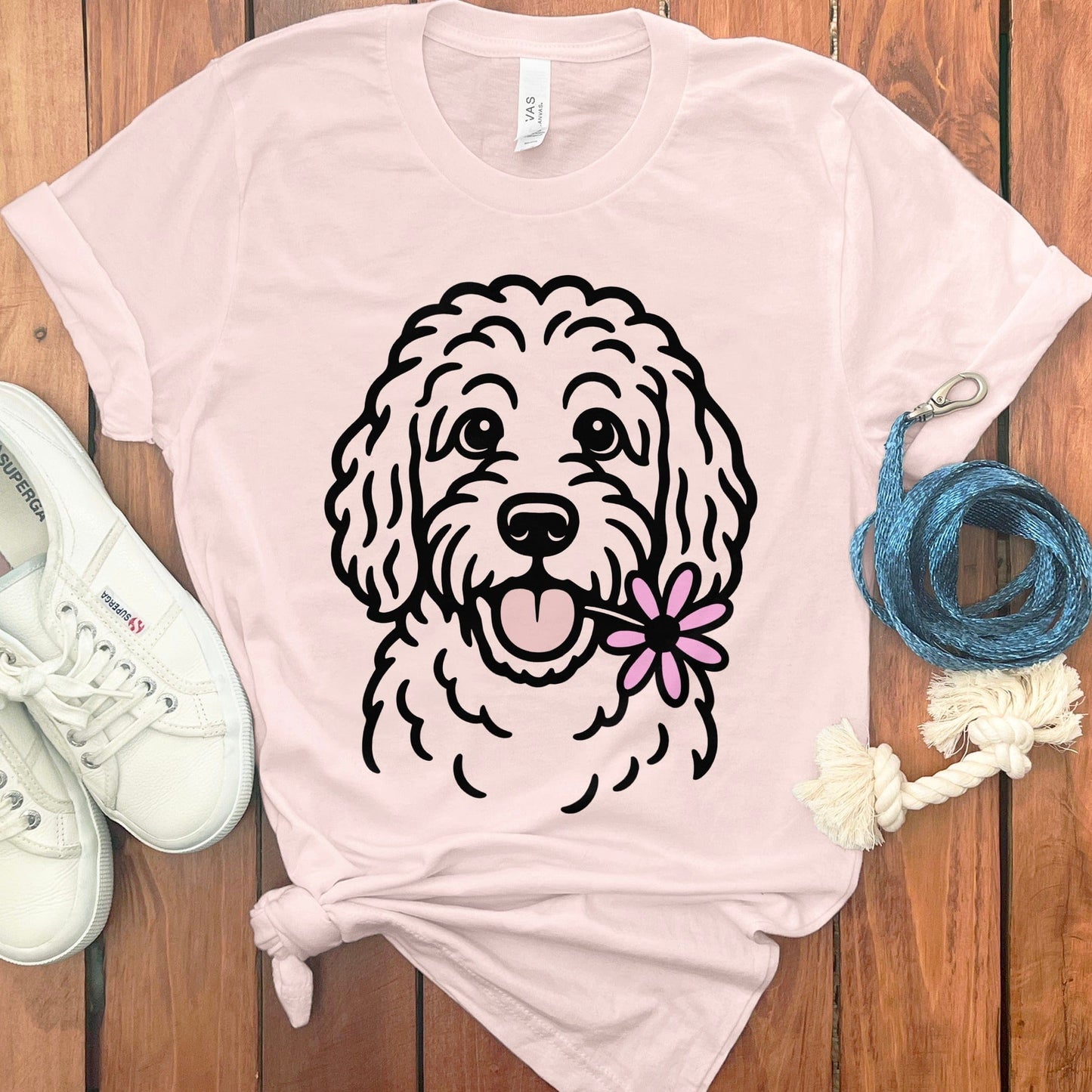 Cute Doodle Dog Graphic Print Tee shirt product