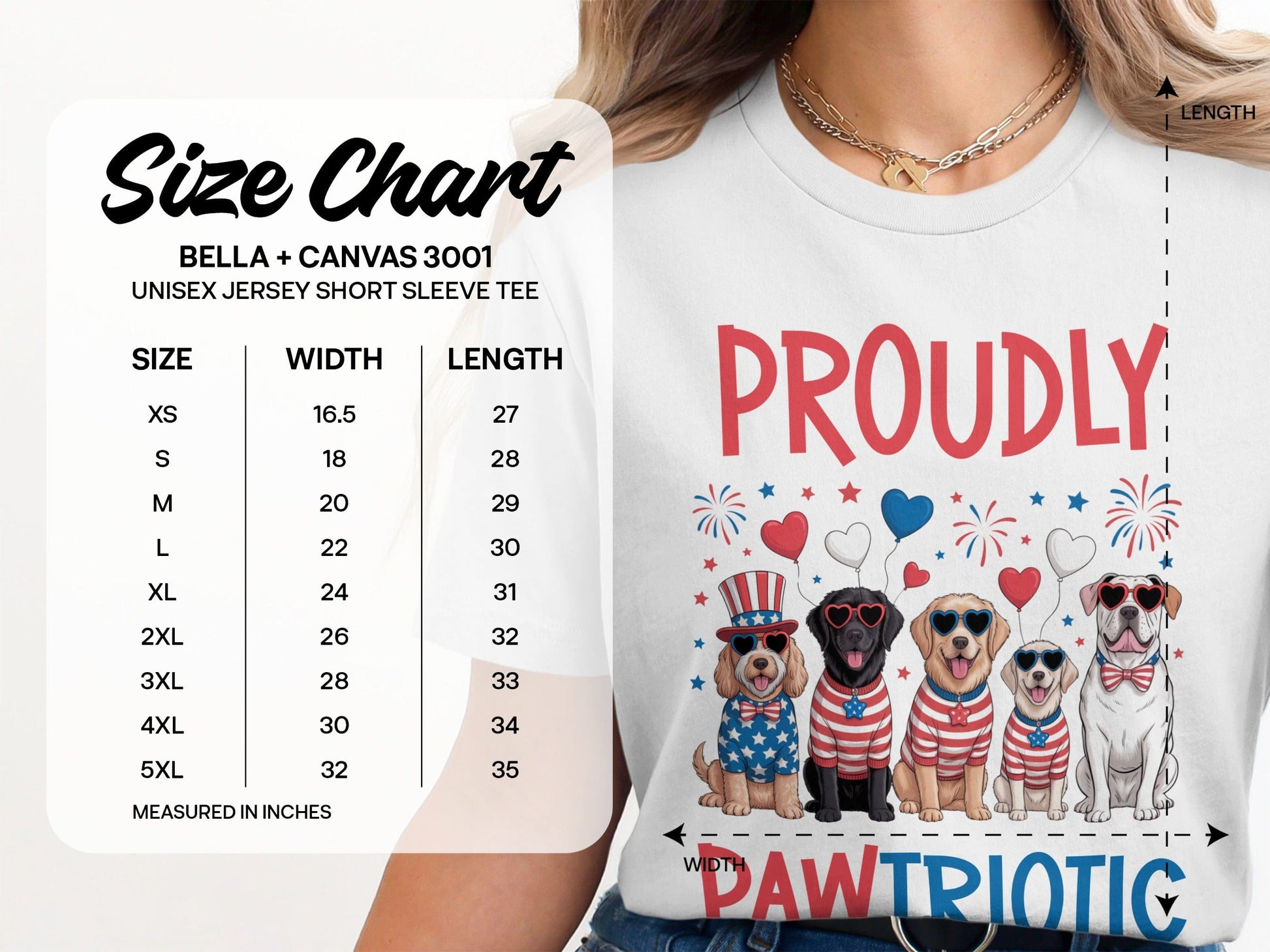 Proudly Pawtriotic Dogs Themed T-Shirt product type