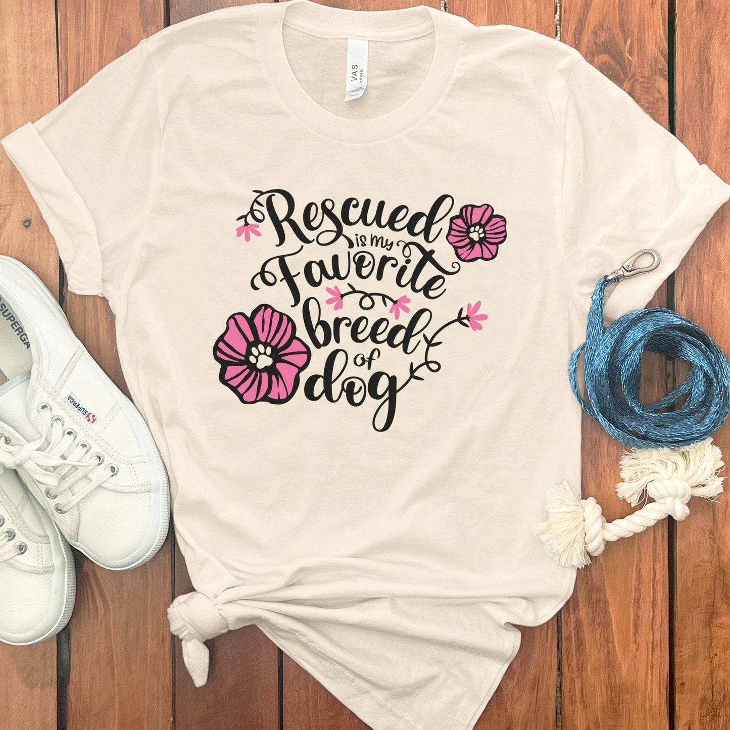 Rescued Is My Favorite Breed of Dog T-shirt product