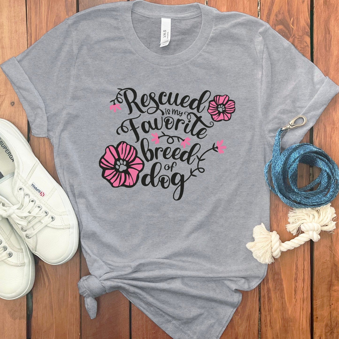 Rescued Is My Favorite Breed of Dog T-shirt product