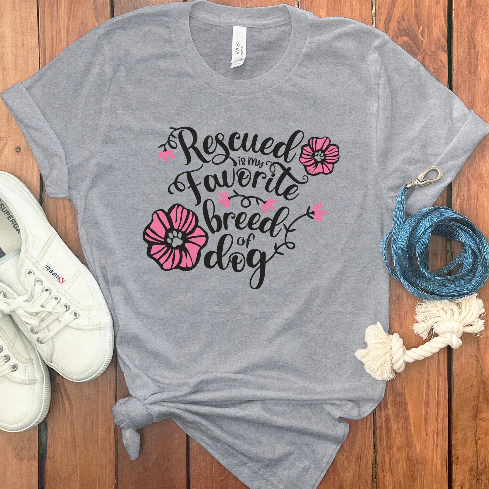 Rescued Is My Favorite Breed of Dog T-shirt product