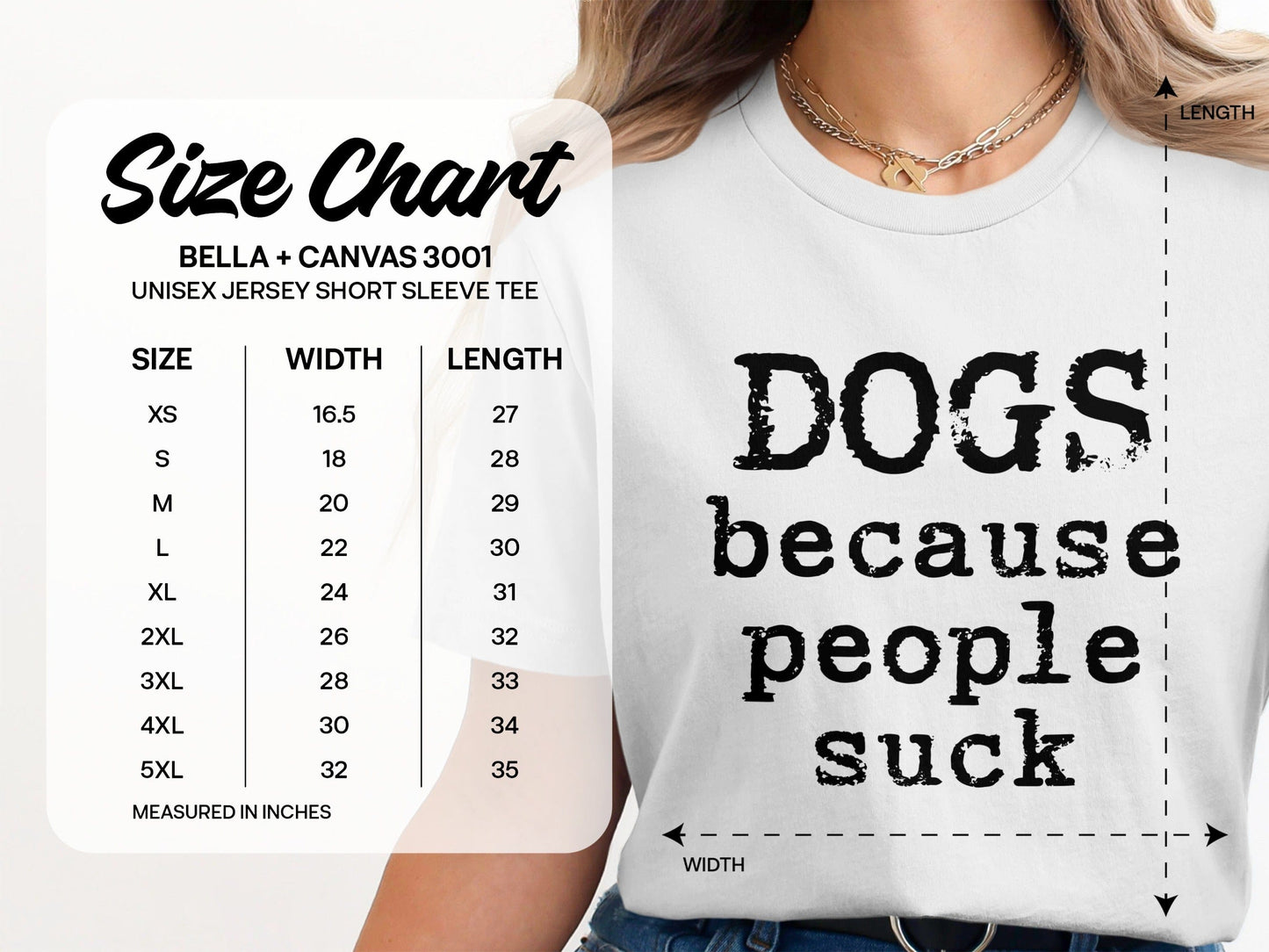 DOGS because people suck Short Sleeve Tee product