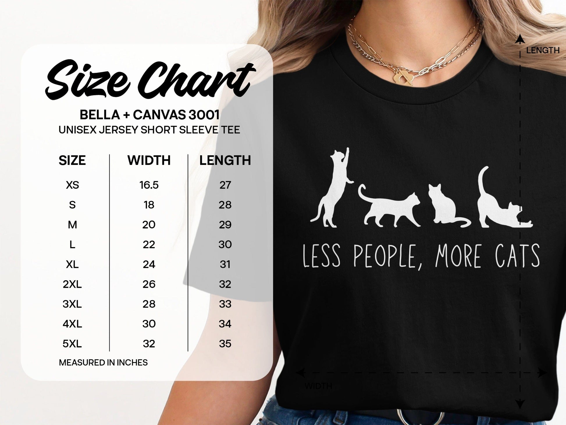 Less People More Cats Graphic Tee product type