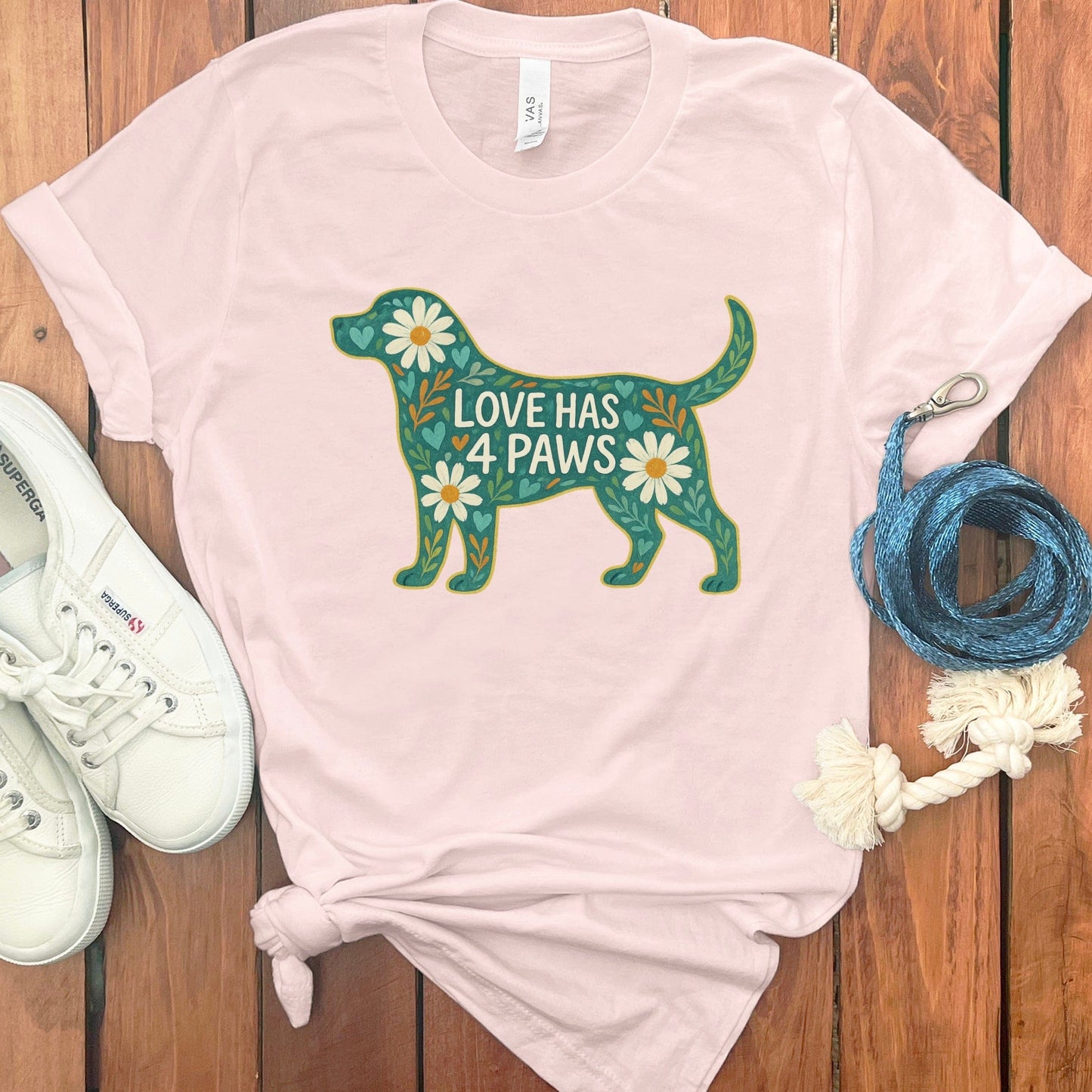 Love Has 4 Paws Graphic T-Shirt product type