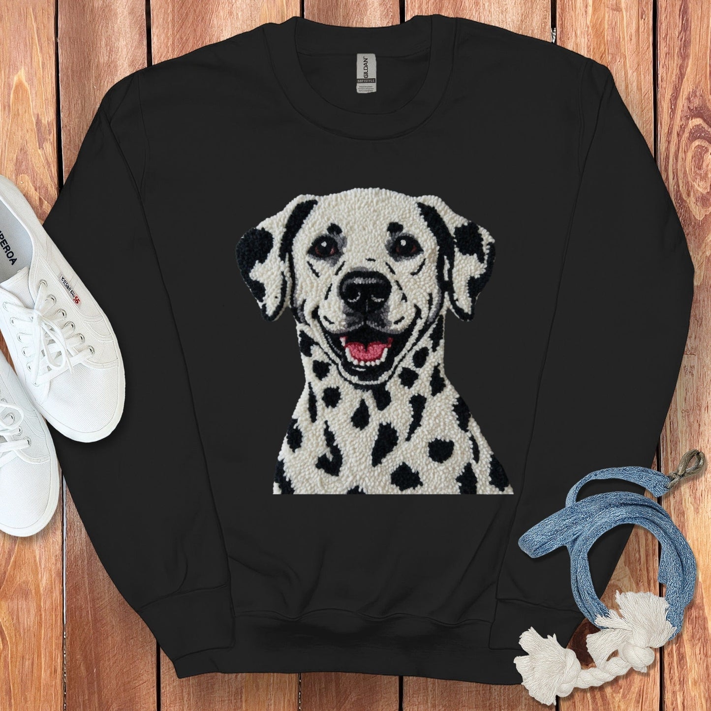 Dalmatian Dog Art Black Sweatshirt product