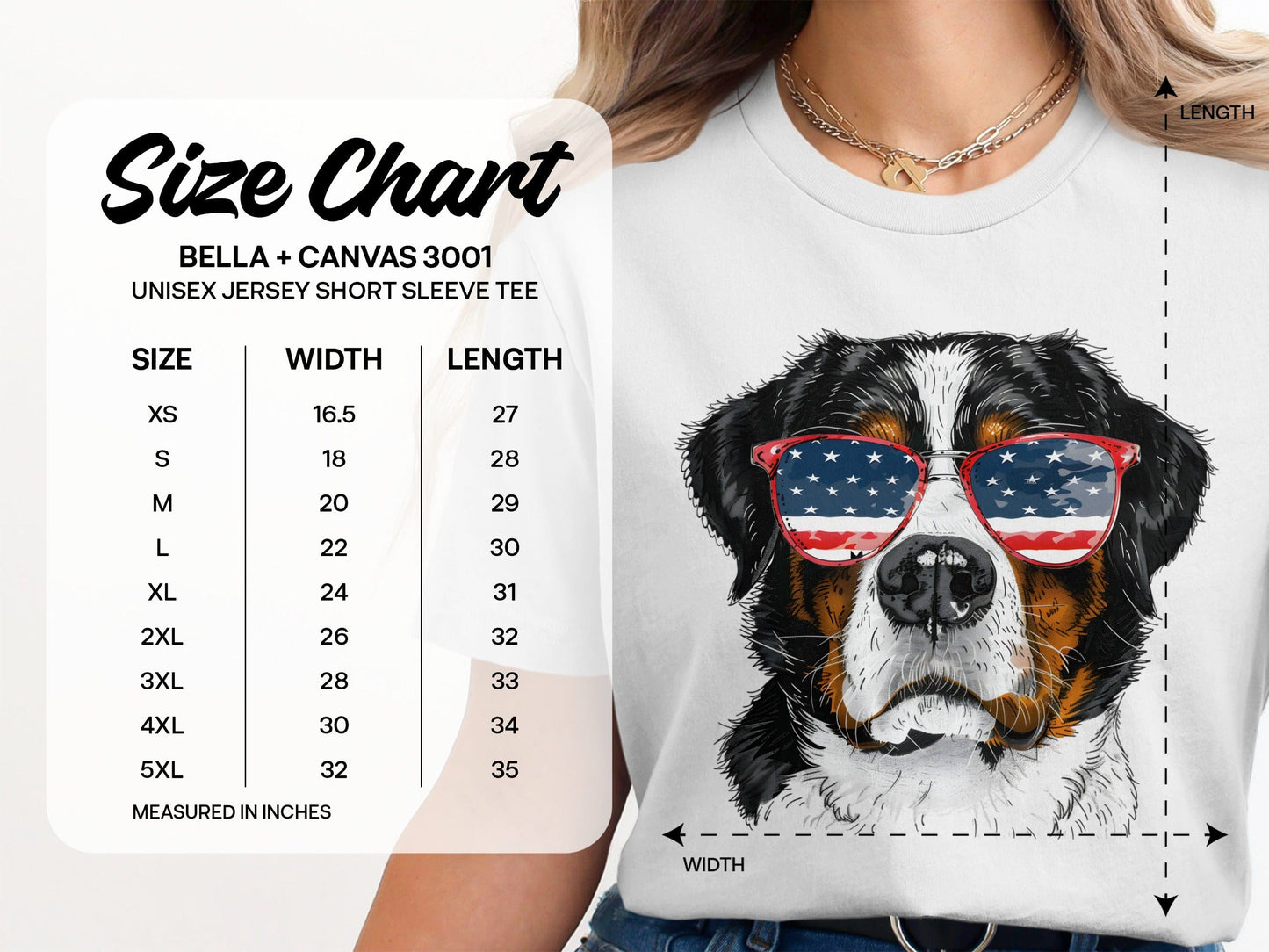 Dog Wearing American Flag Sunglasses Cool Graphic Tee product