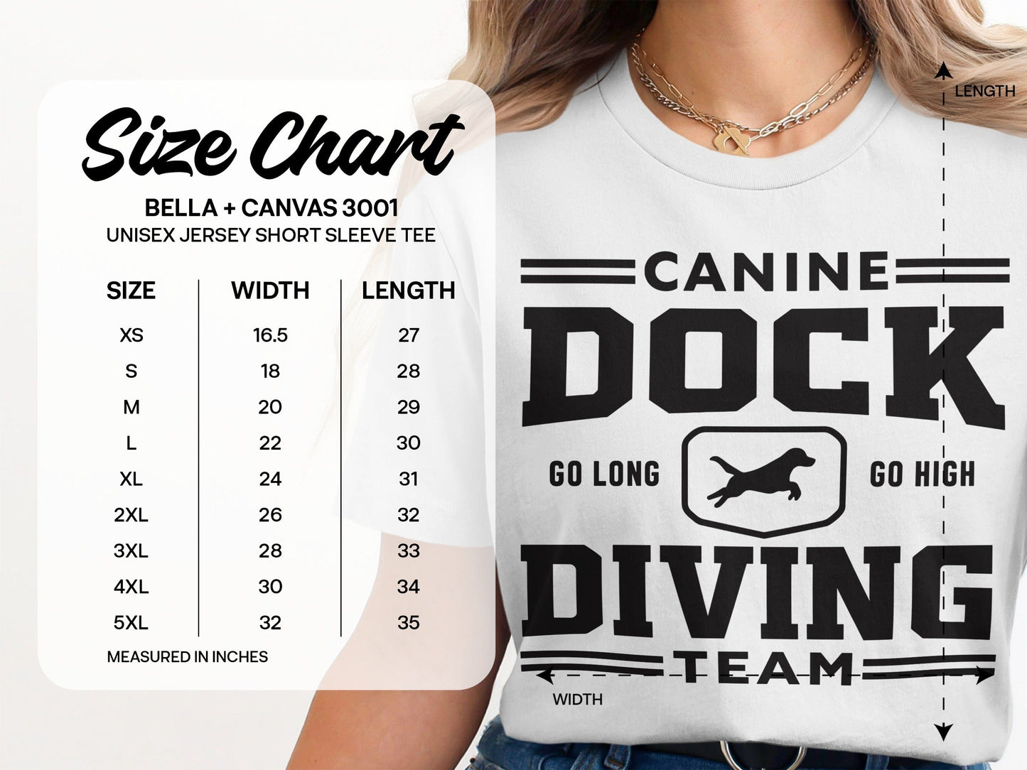 Canine Dock Diving Team Go Long Go High T-Shirt product