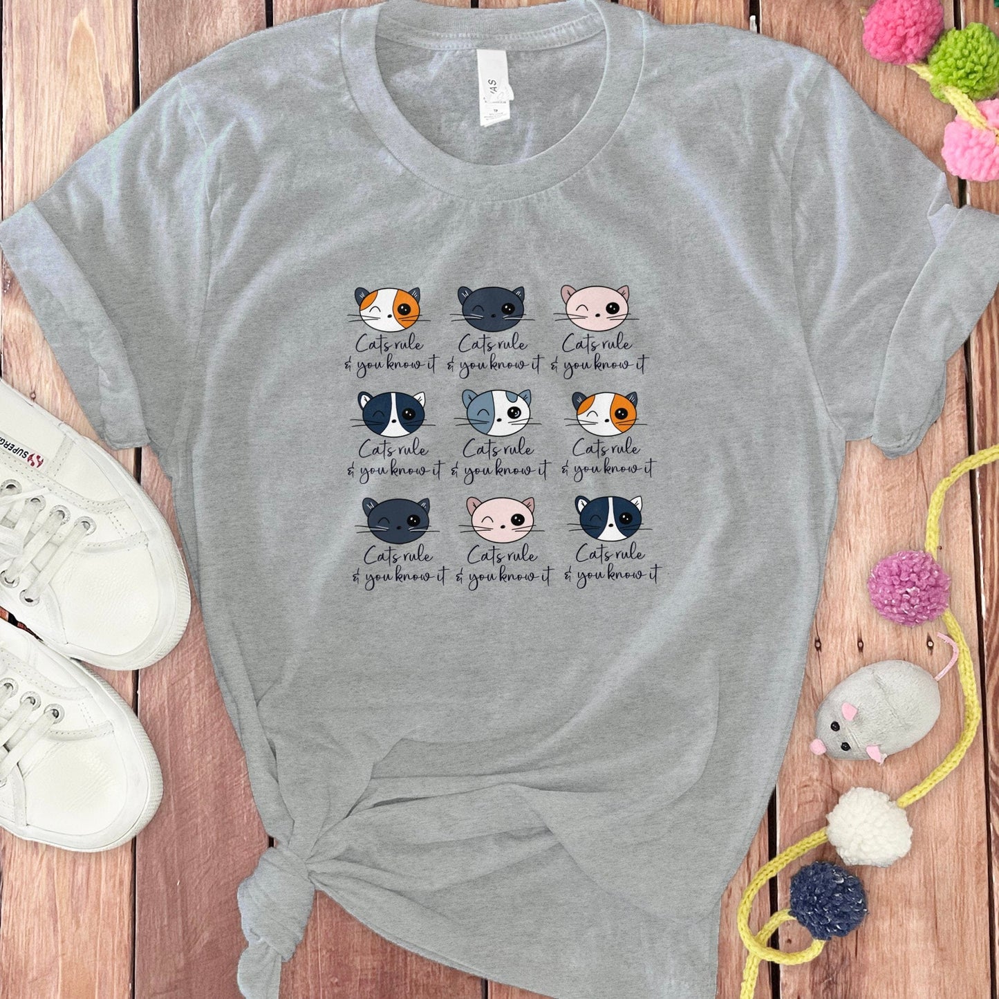 Cats Rule If You Know It Cats Lovers Tee Shirt product type