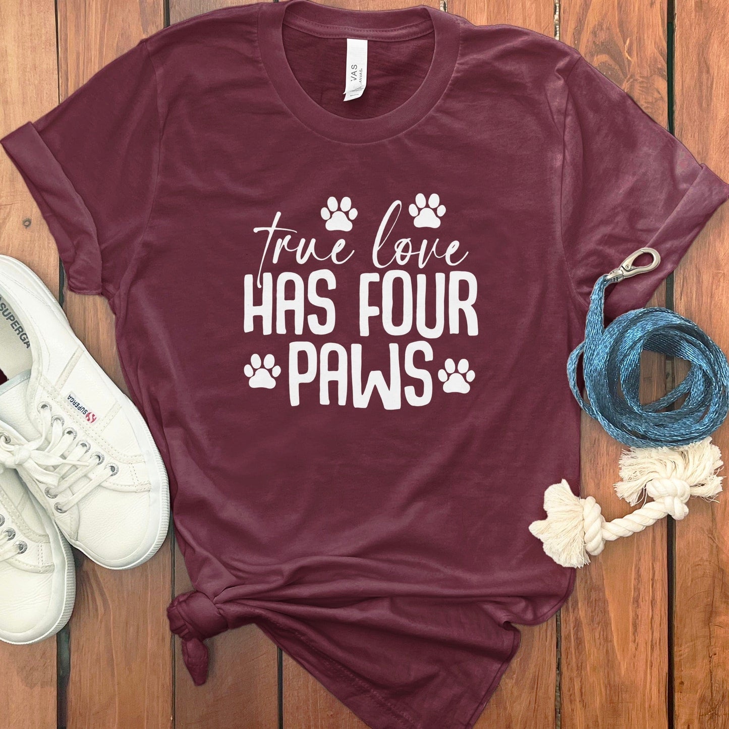 True Love Has Four Paws Graphic T-Shirt product type