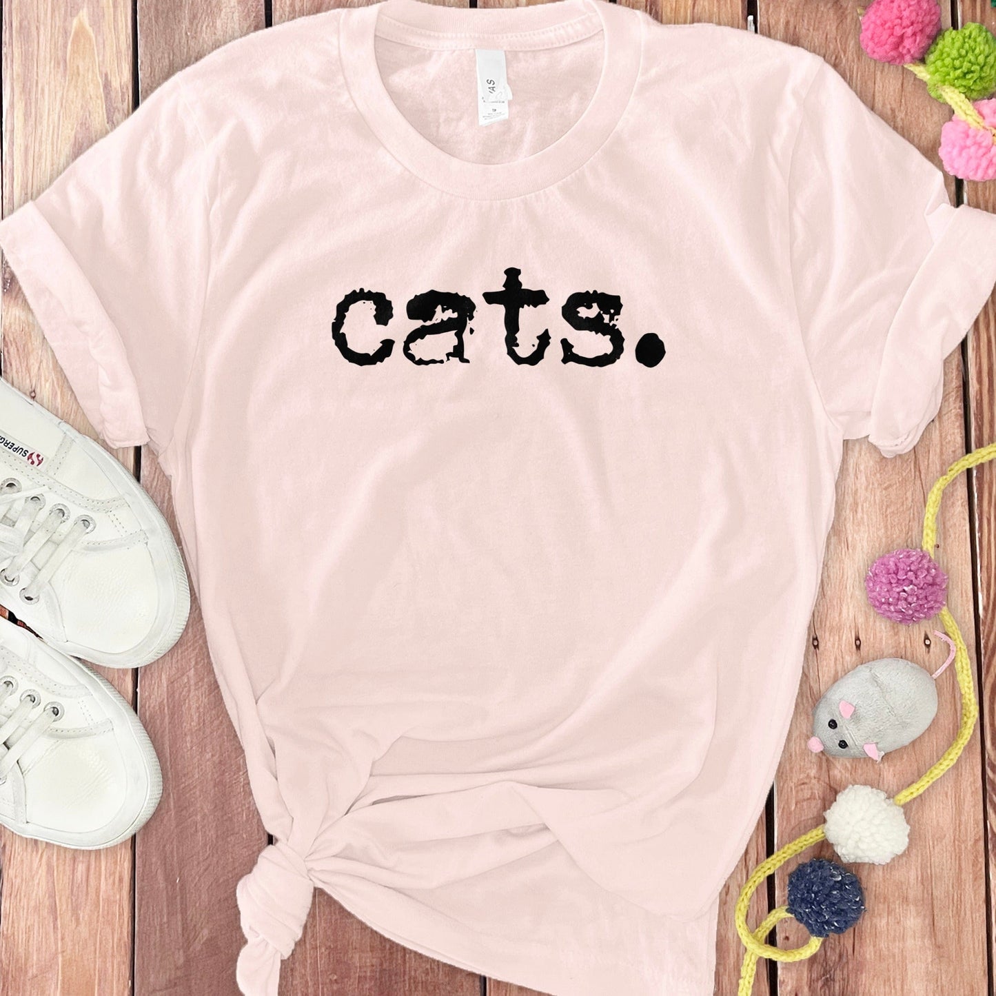 Casual Pink Shirt with Cute Cats Design product