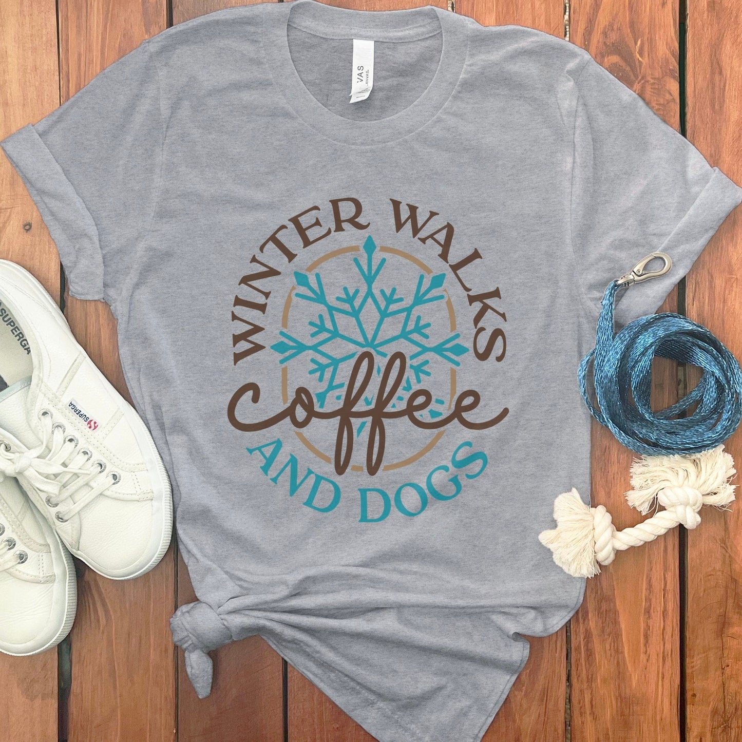 Winter Walks Coffee and Dogs Cool T-Shirt product type