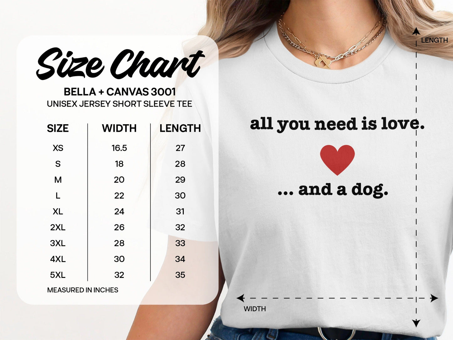 All You Need is Love and a Dog Short Sleeve Tee