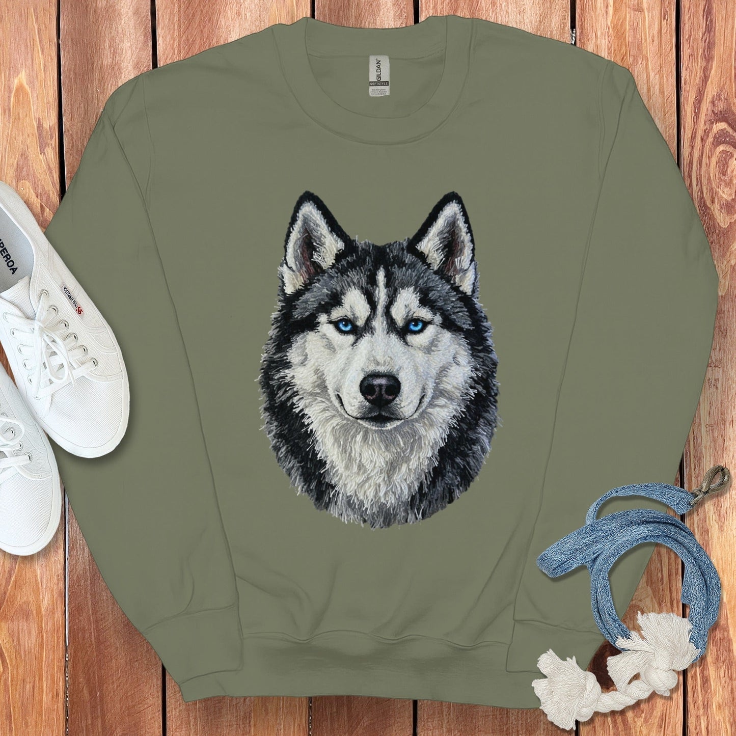 Majestic Husky Graphic Sweatshirt for Stylish Looks
