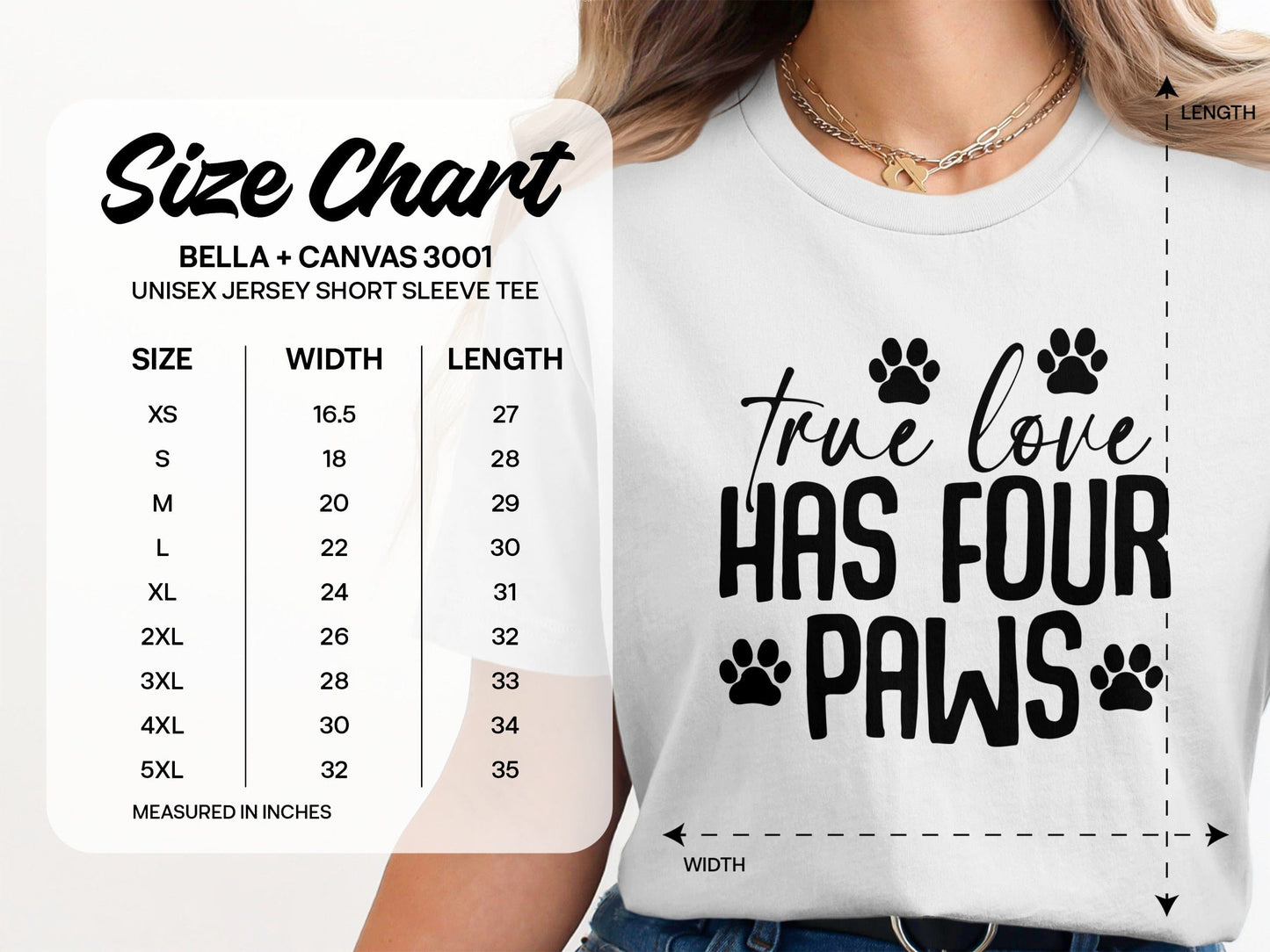 True Love Has Four Paws Unisex Jersey Short Sleeve Tee product