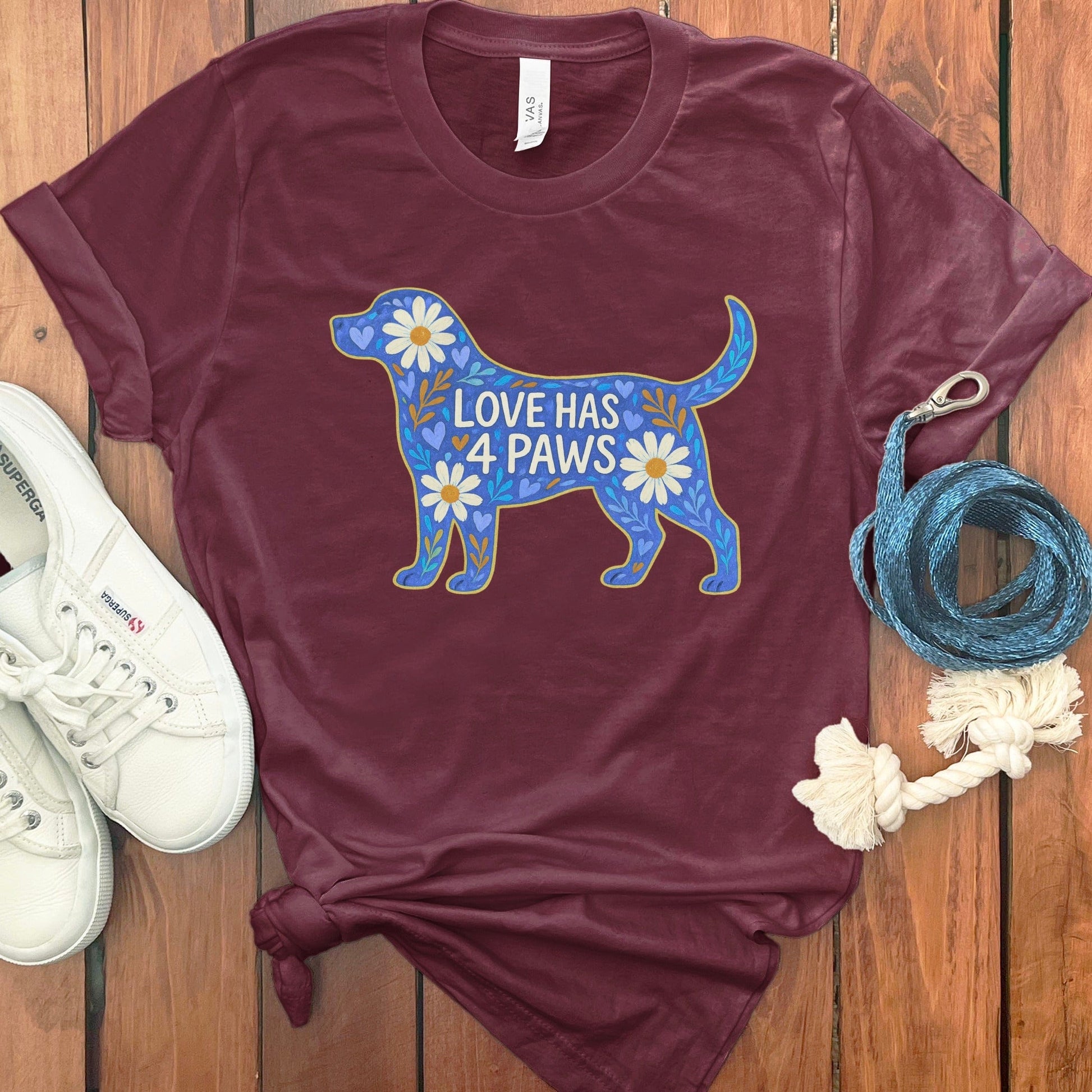 Love Has 4 Paws Dog Graphic T-shirt product type