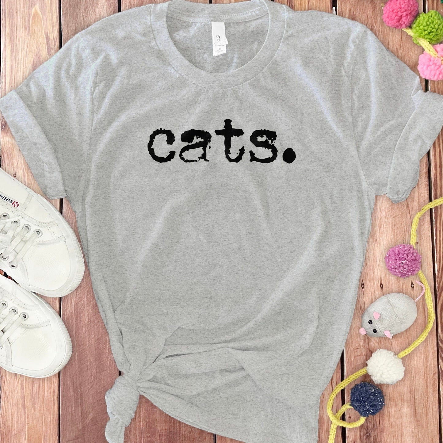 Cats Graphic Tee Short Sleeve Casual Shirt product