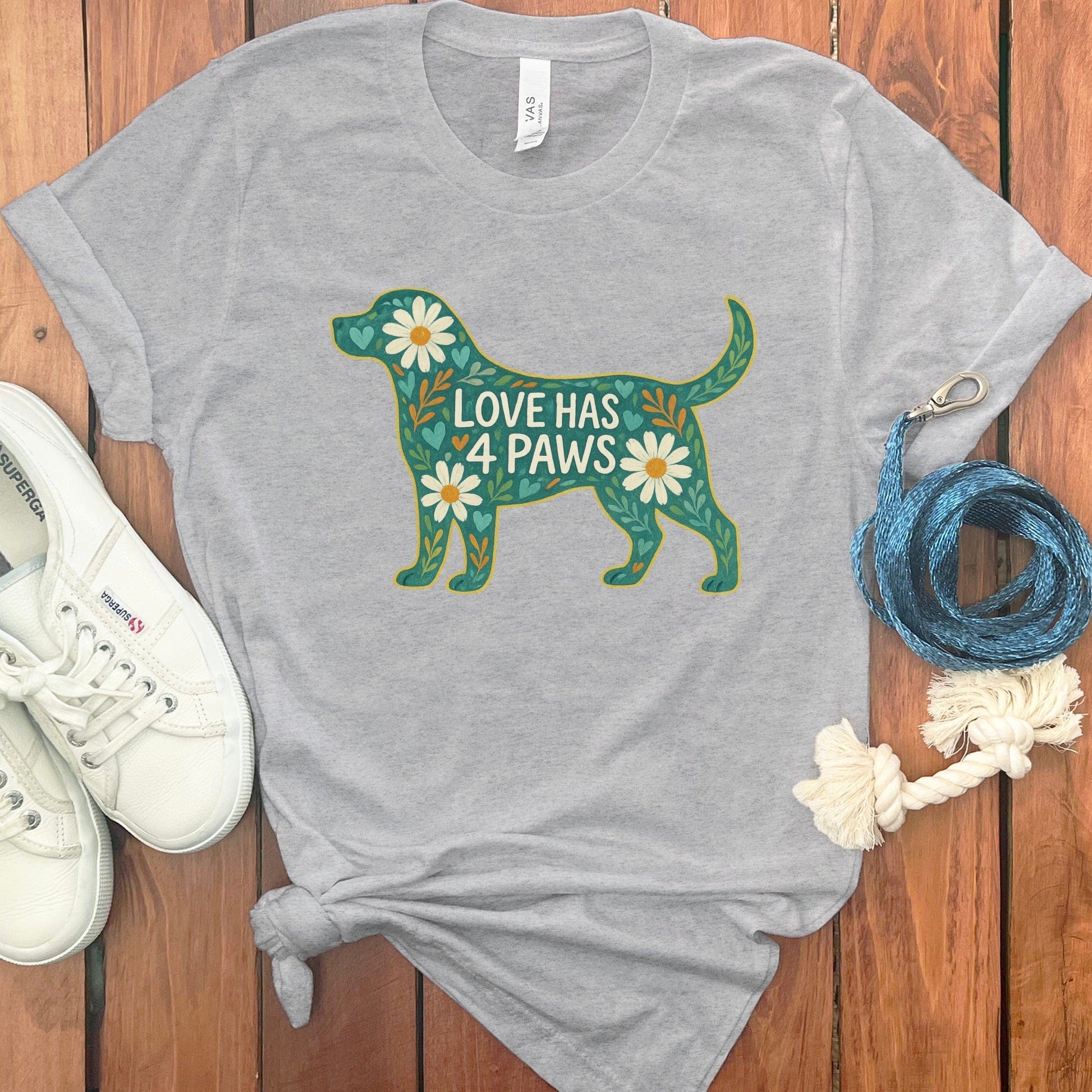 Love Has 4 Paws Graphic Dog Lover Shirt product