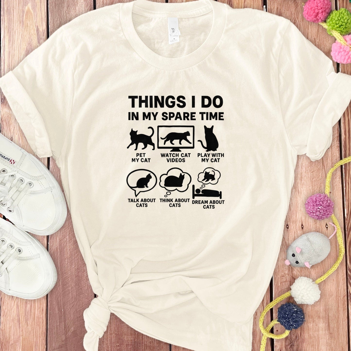Fun Cat Lover Graphic Tee for Spare Time Activities product