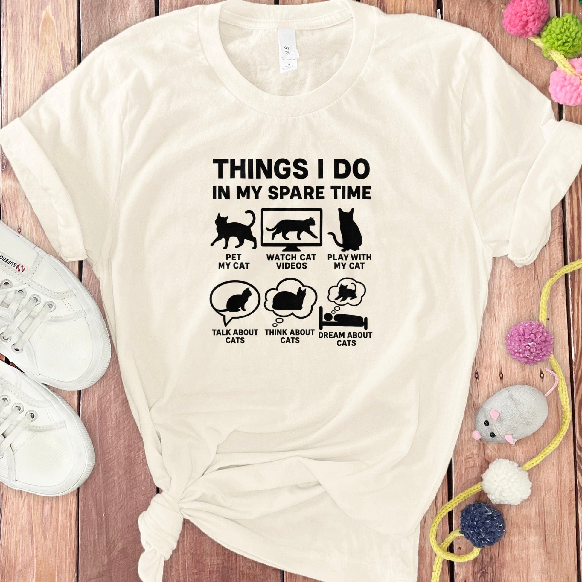 Fun Cat Lover Graphic Tee for Spare Time Activities product