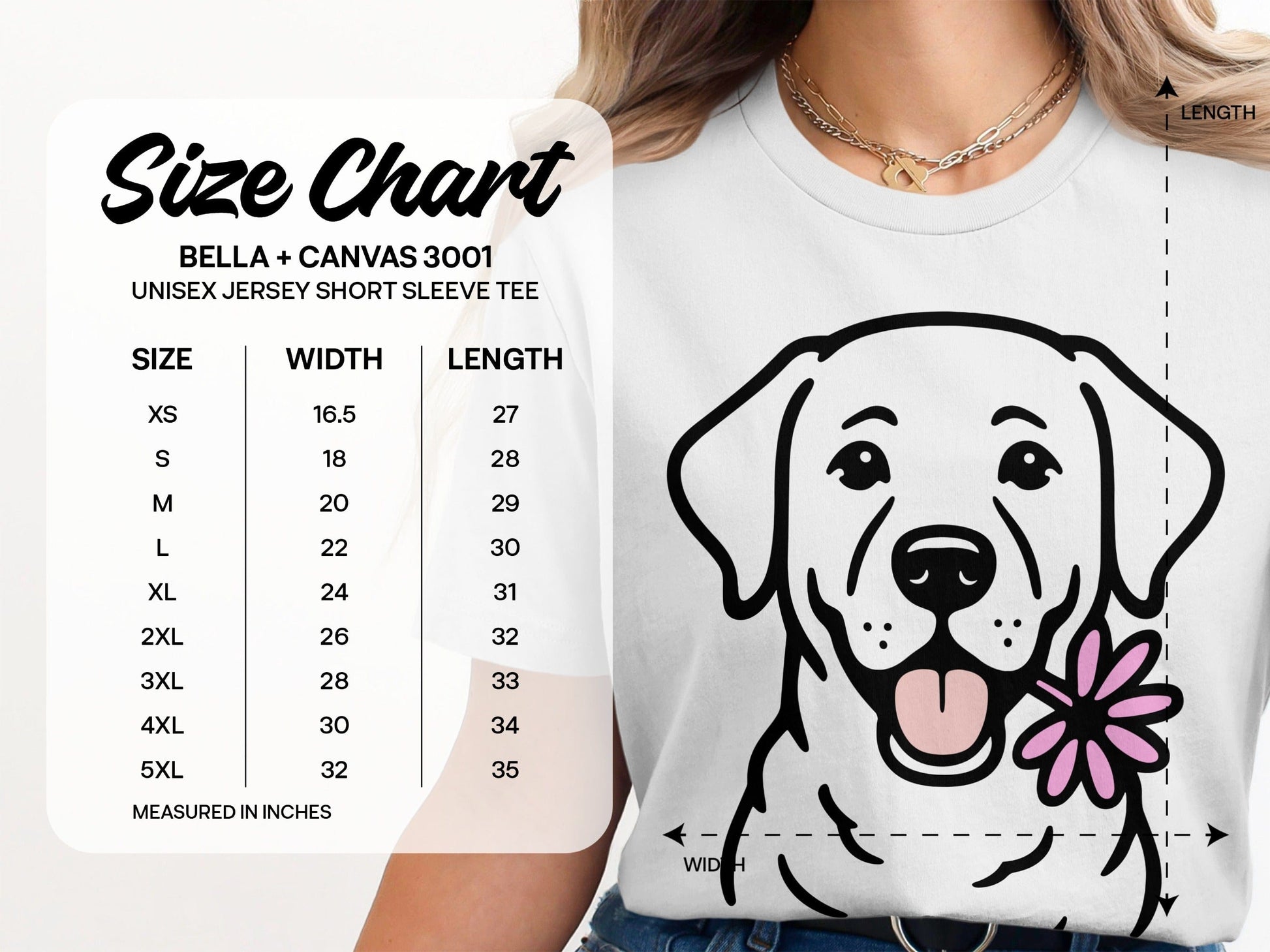 Happy Dog Graphic Bella + Canvas 3001 Tee product