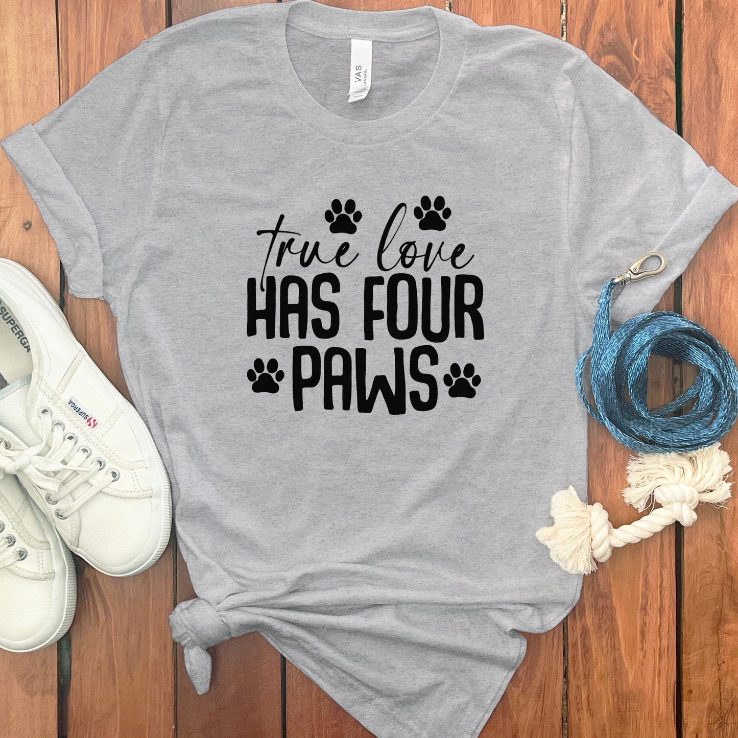 True Love Has Four Paws Graphic Tee Shirt product