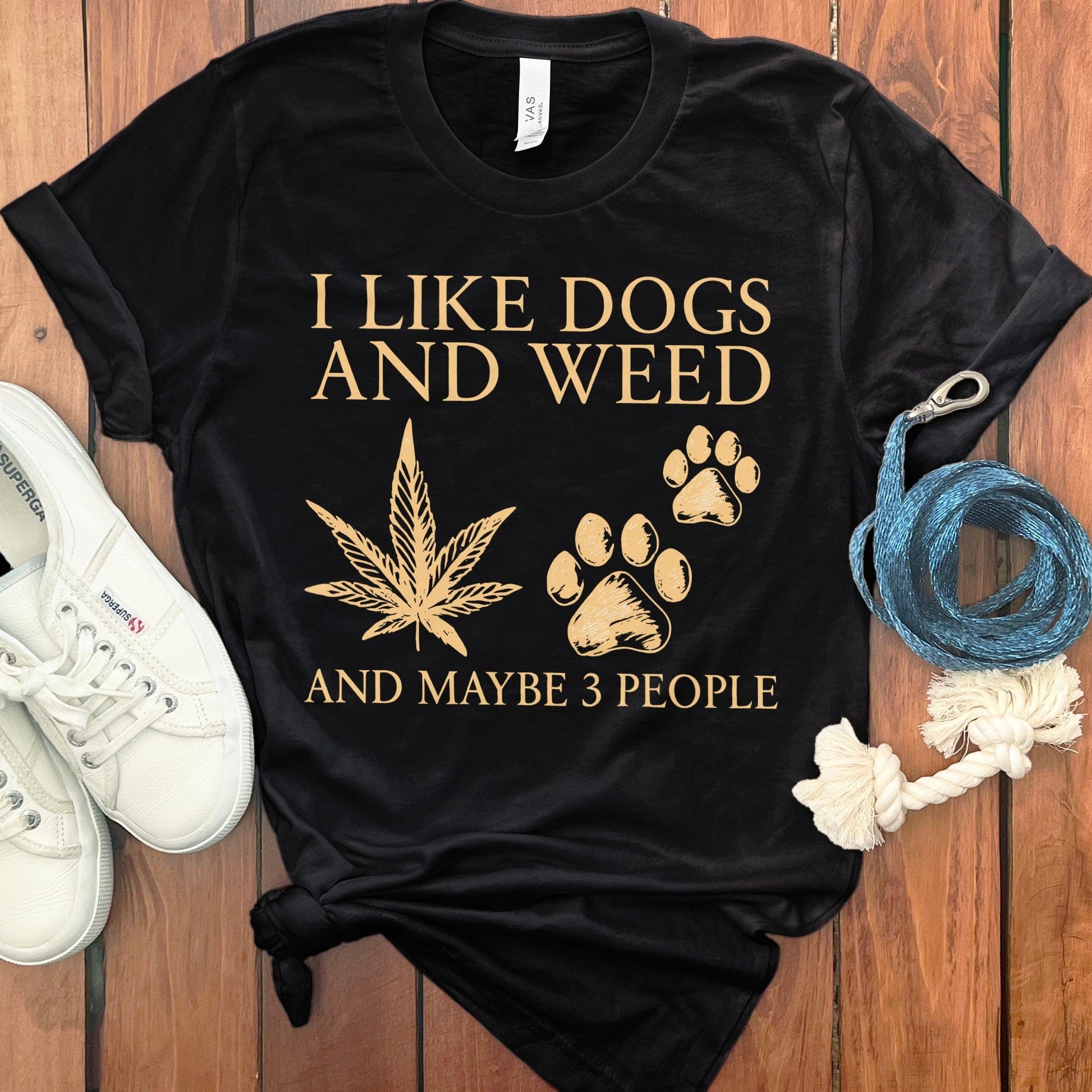 I Like Dogs and Weed Maybe 3 People T-Shirt product