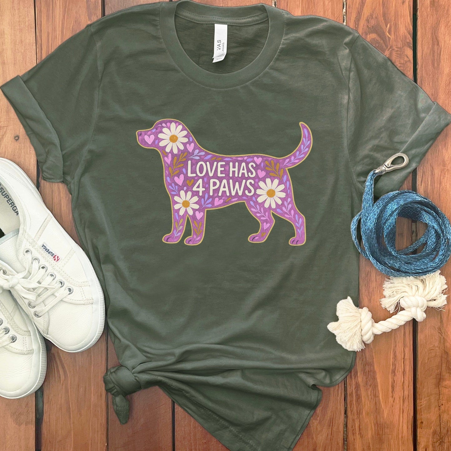 Love Has 4 Paws Dog Graphic T-Shirt product