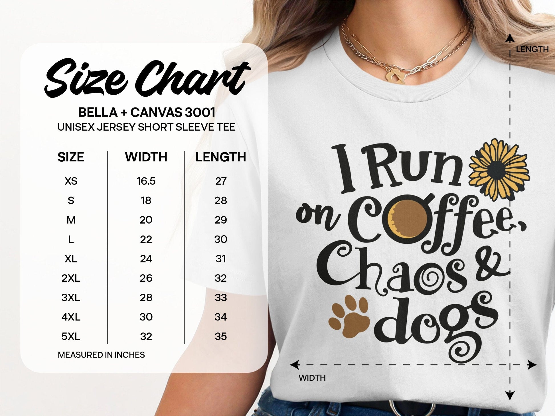 I Run on Coffee Chaos & Dogs Unisex Jersey product