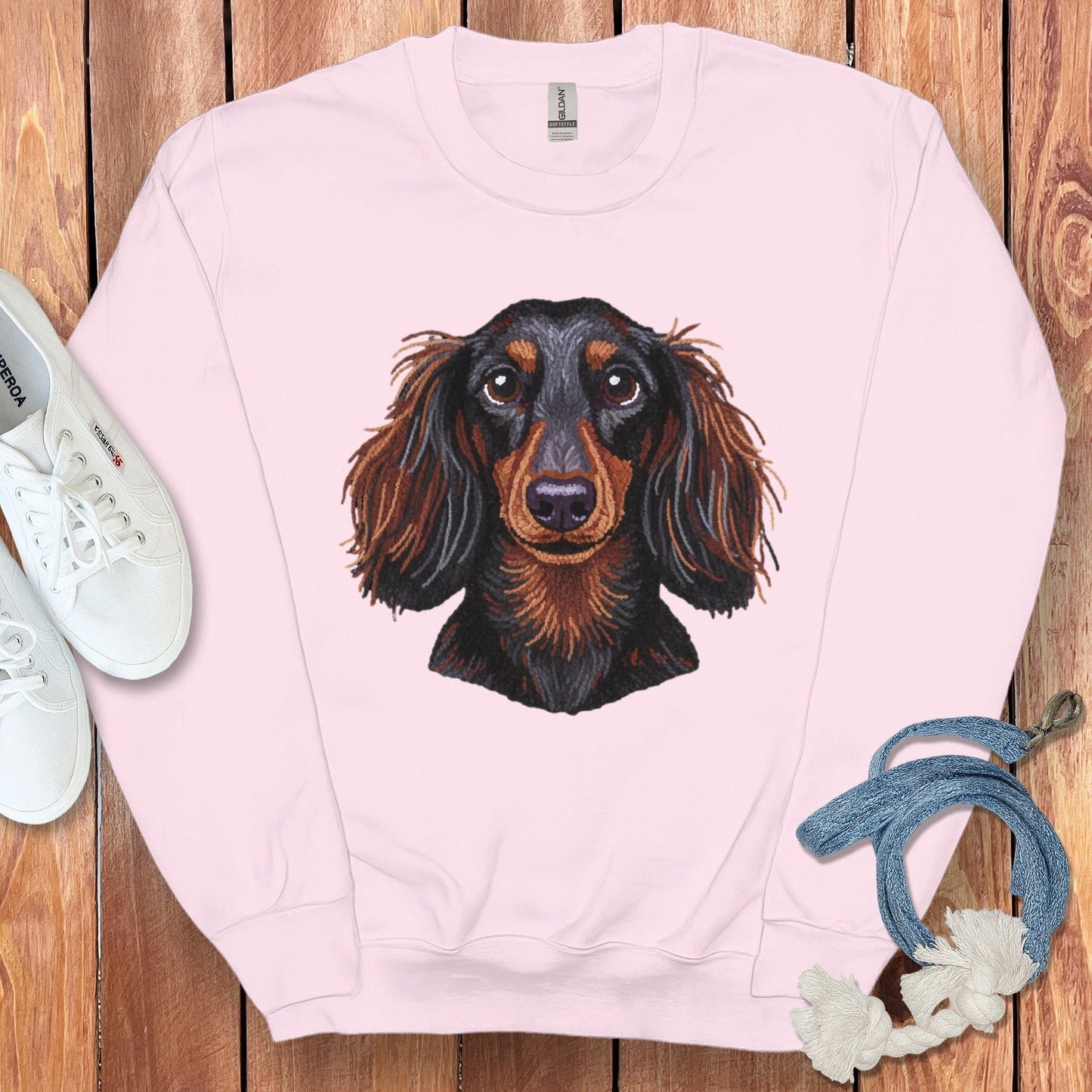 Dachshund Design Sweatshirt for Dog Lovers Apparel