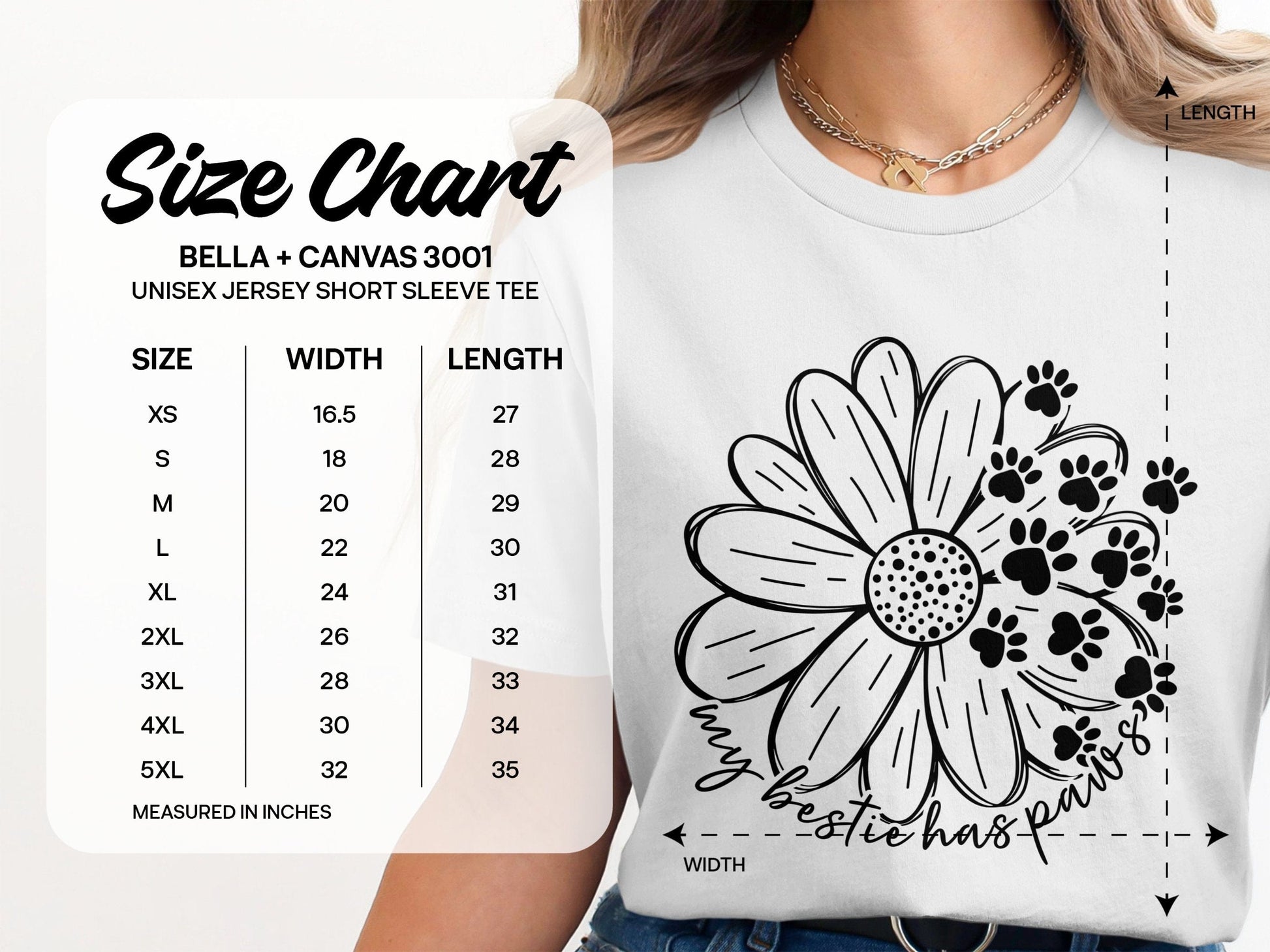 My Bestie Has Paws Unisex Jersey Short Sleeve Tee product type