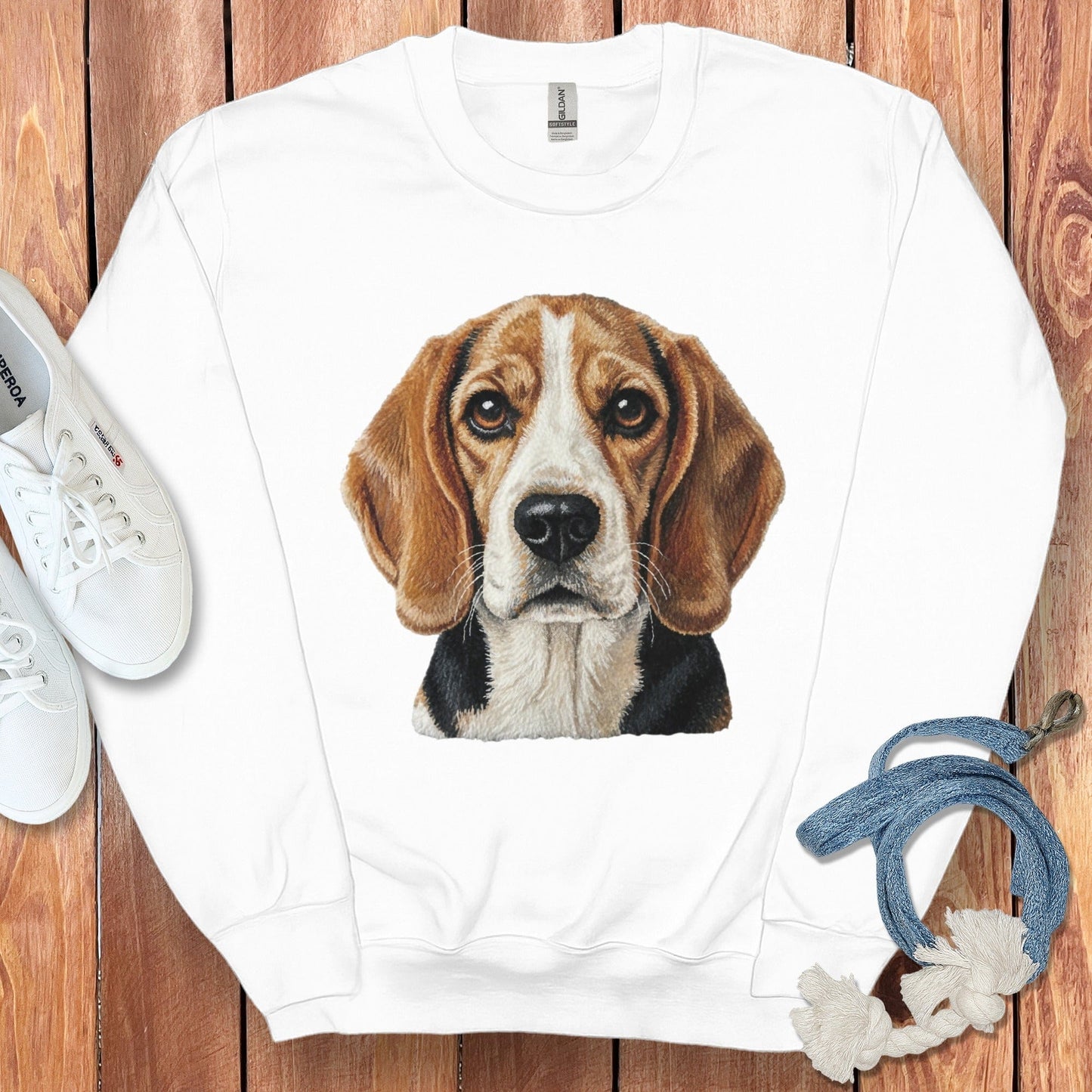 Beagle Dog Print Graphic Sweatshirt product