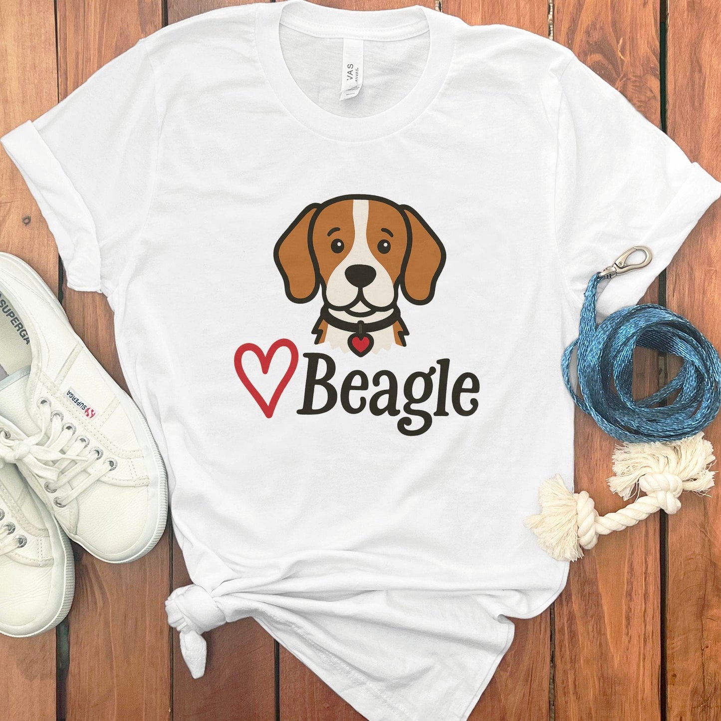 Cute Beagle Dog Illustration Design T-Shirt product type