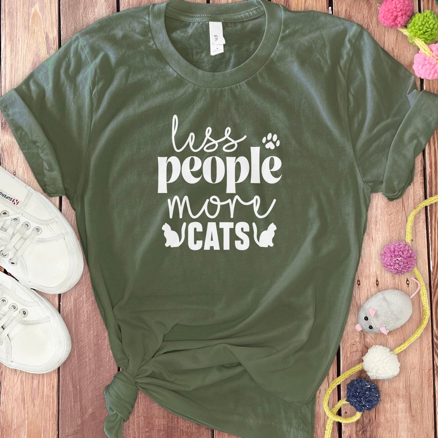 Less People More Cats Graphic Tee product