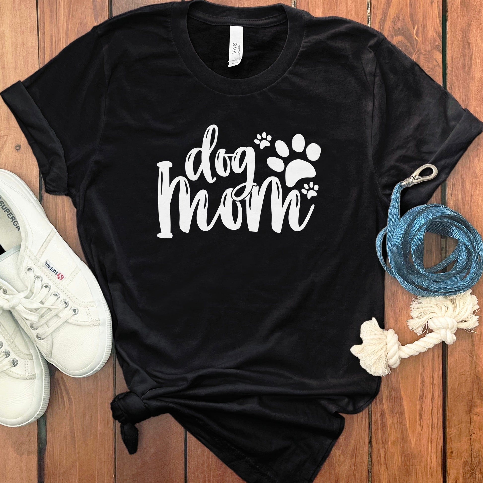 Dog Mom T-Shirt with Cute Paw Print Design product