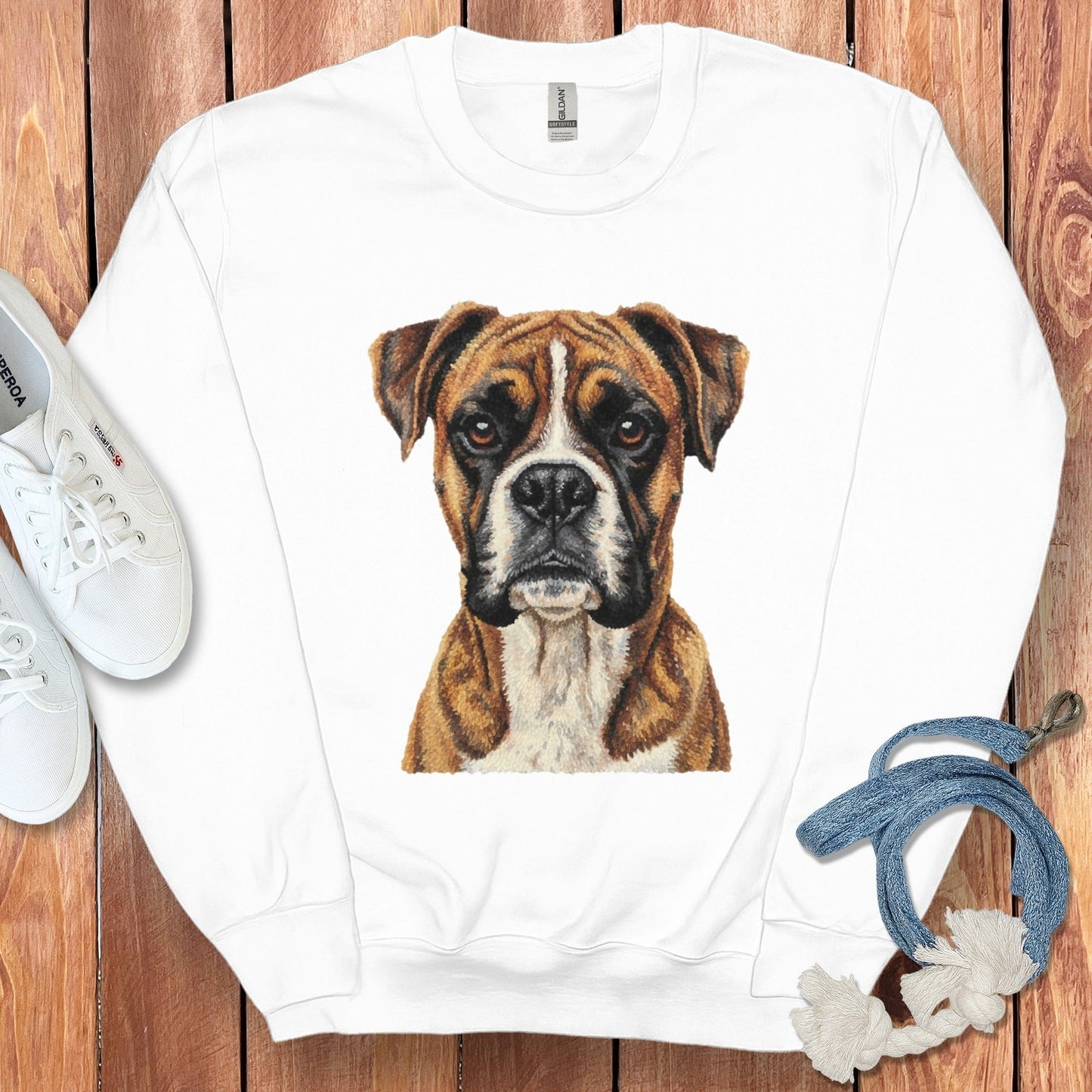 Boxing Dog Graphic Crewneck product