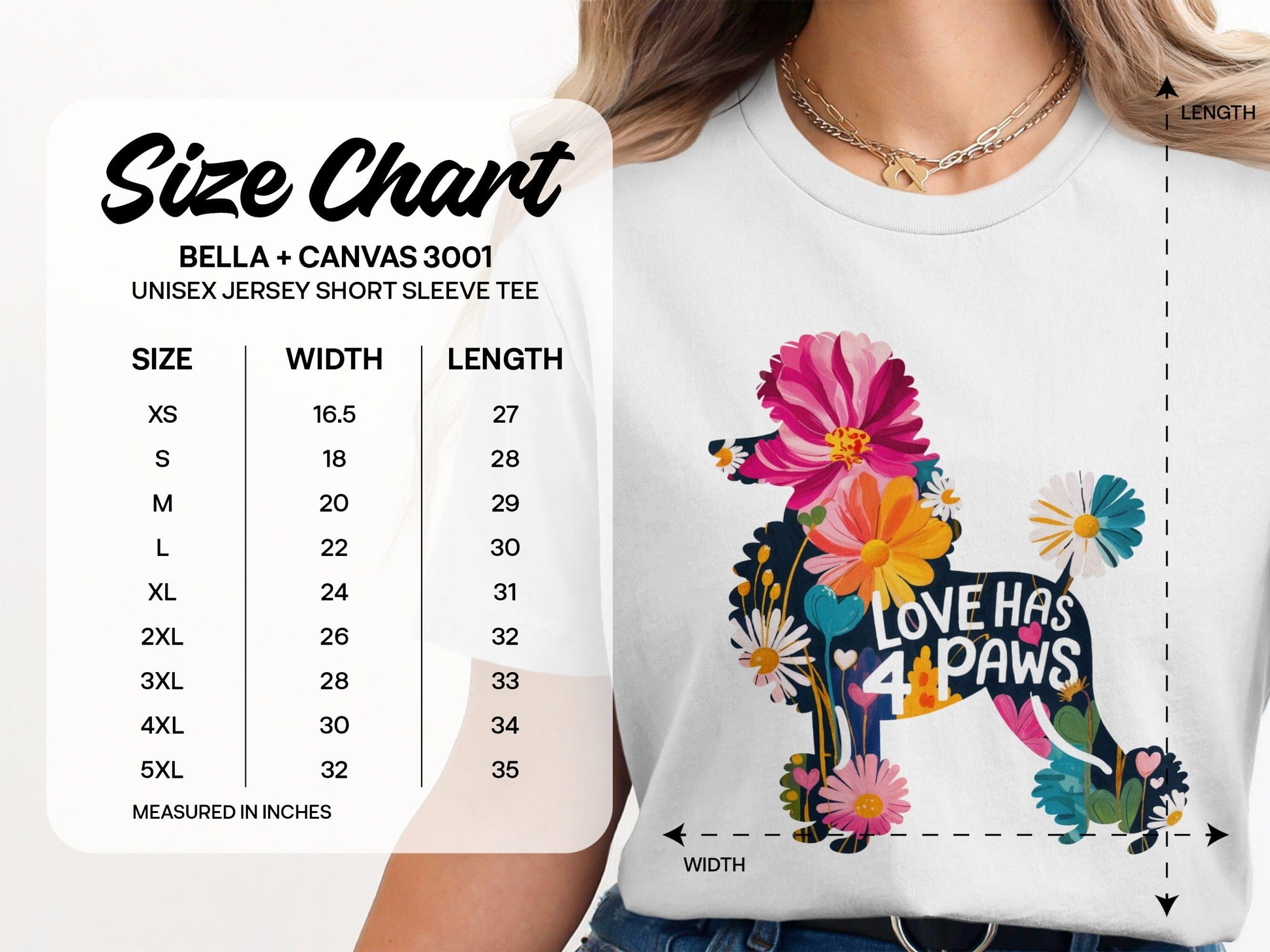 Love Has 4 Paws Floral Graphic Short Sleeve Tee product