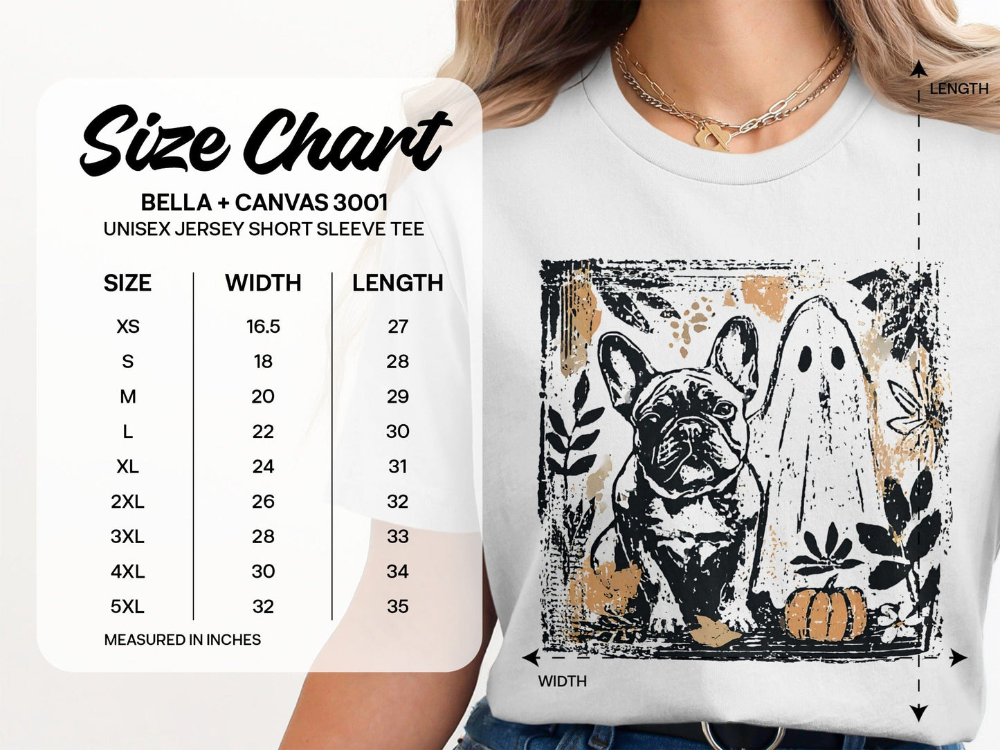 French Bulldog Ghost Halloween Graphic Tee product