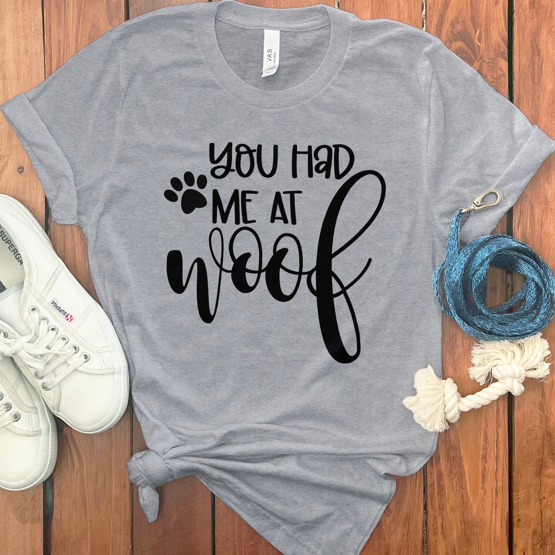 You Had Me At Woof Paw Print Graphic T-Shirt product type
