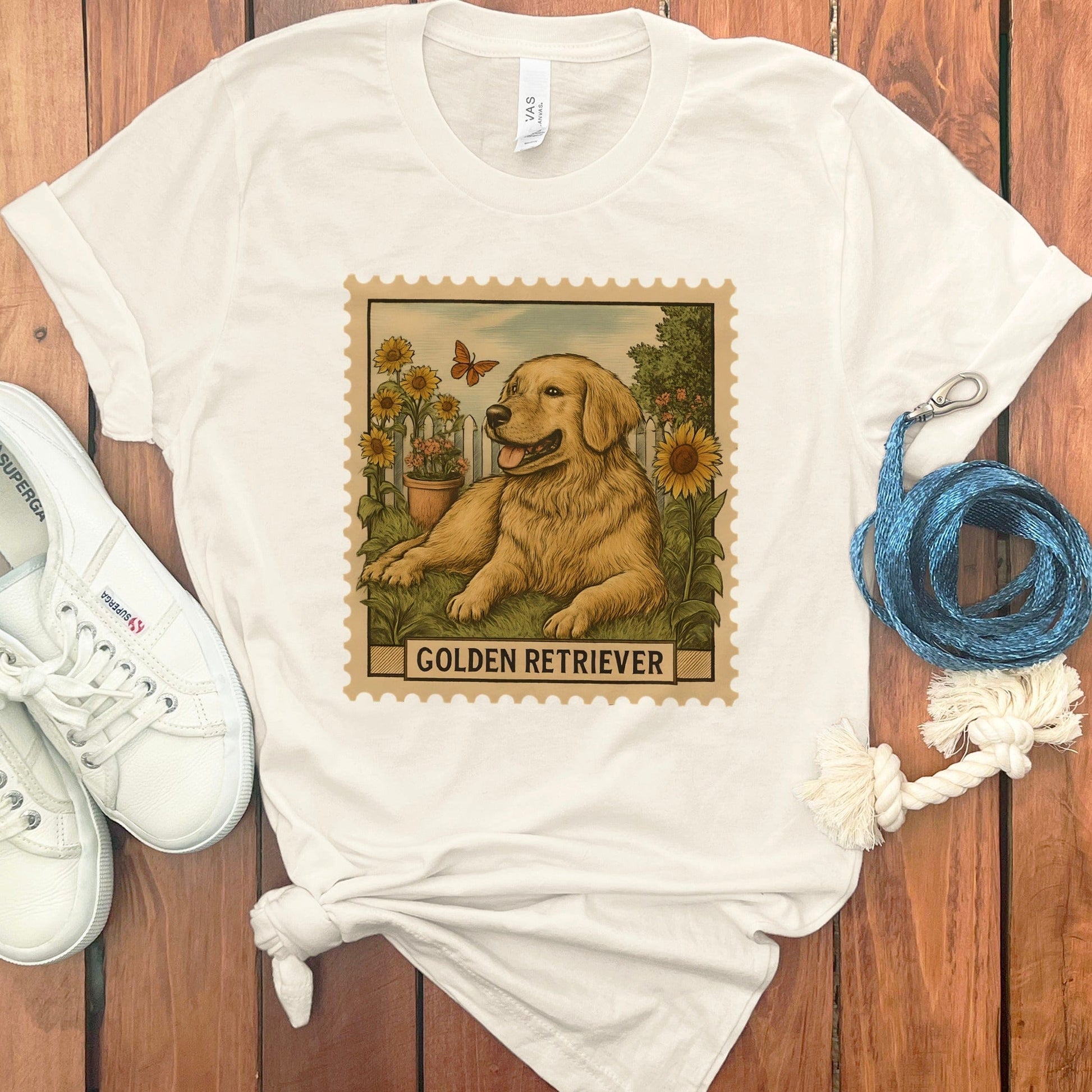 Golden Retriever Dog with Sunflowers T-Shirt product type