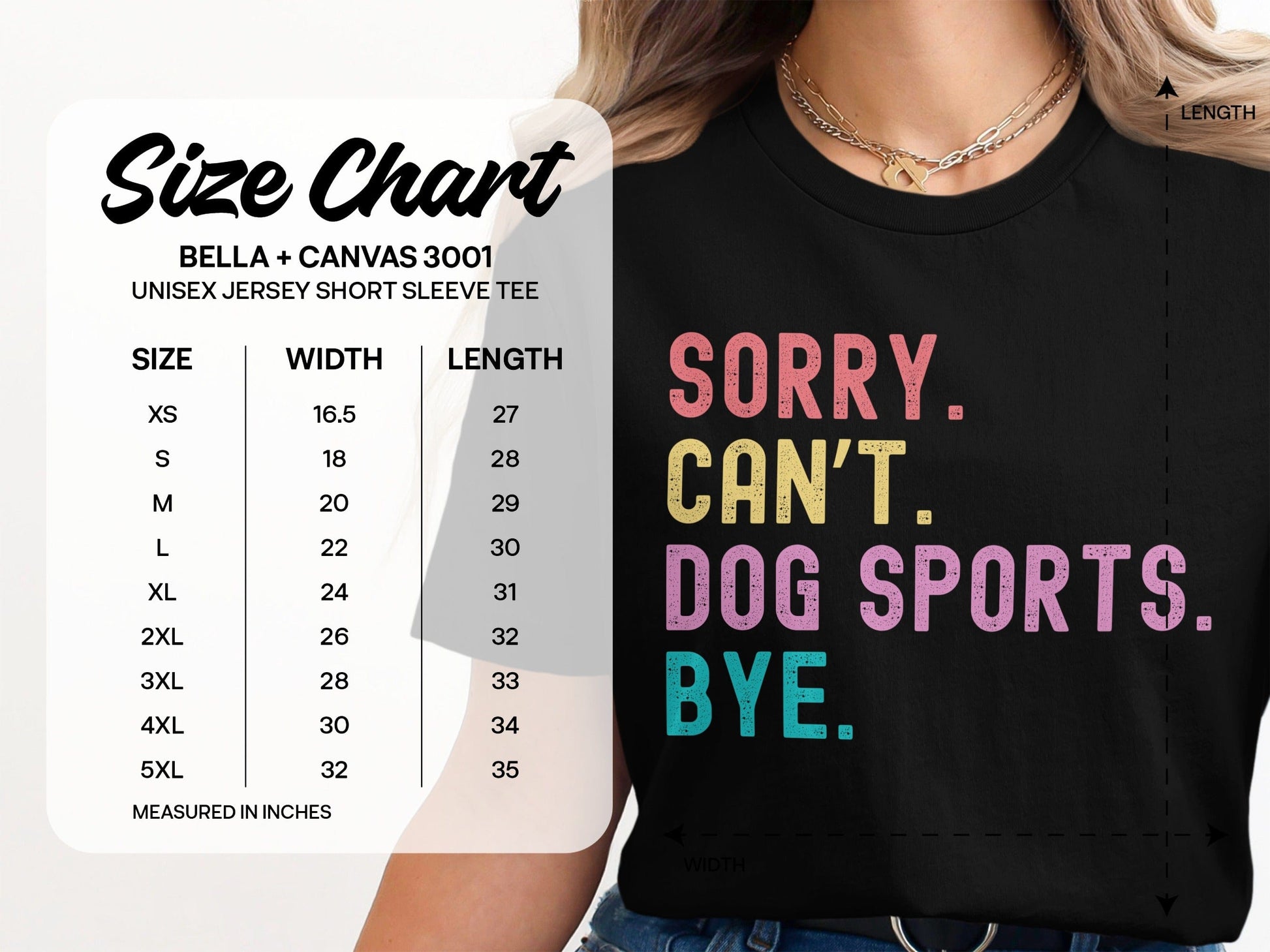 Sorry Can't Dog Sports Bye Graphic Tee product type