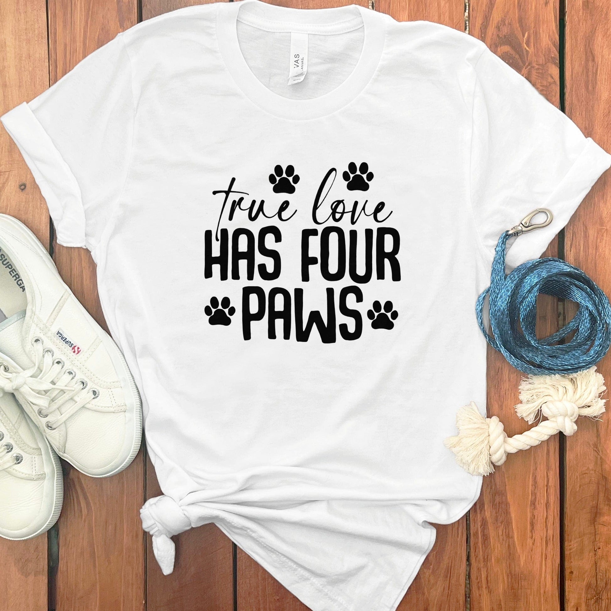 True Love Has Four Paws Custom Print T-Shirt product type