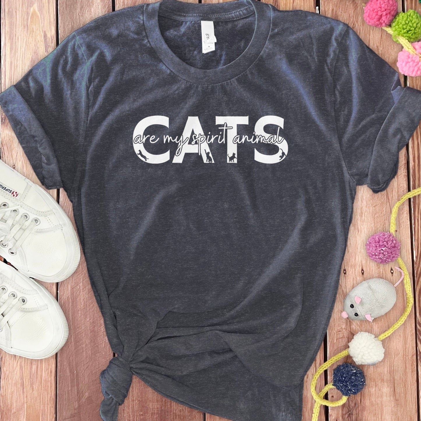 Cats Are My Spirit Animal Graphic T-shirt product