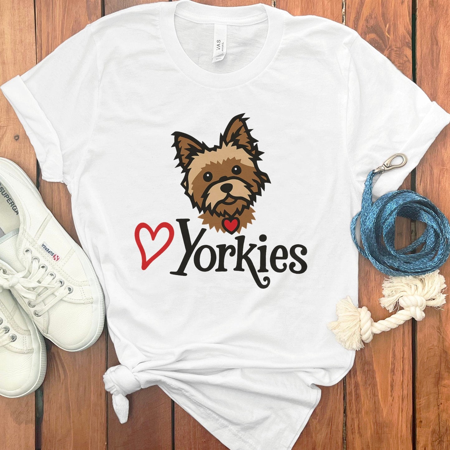 Adorable Yorkies Graphic Tee for Dog Lovers product type