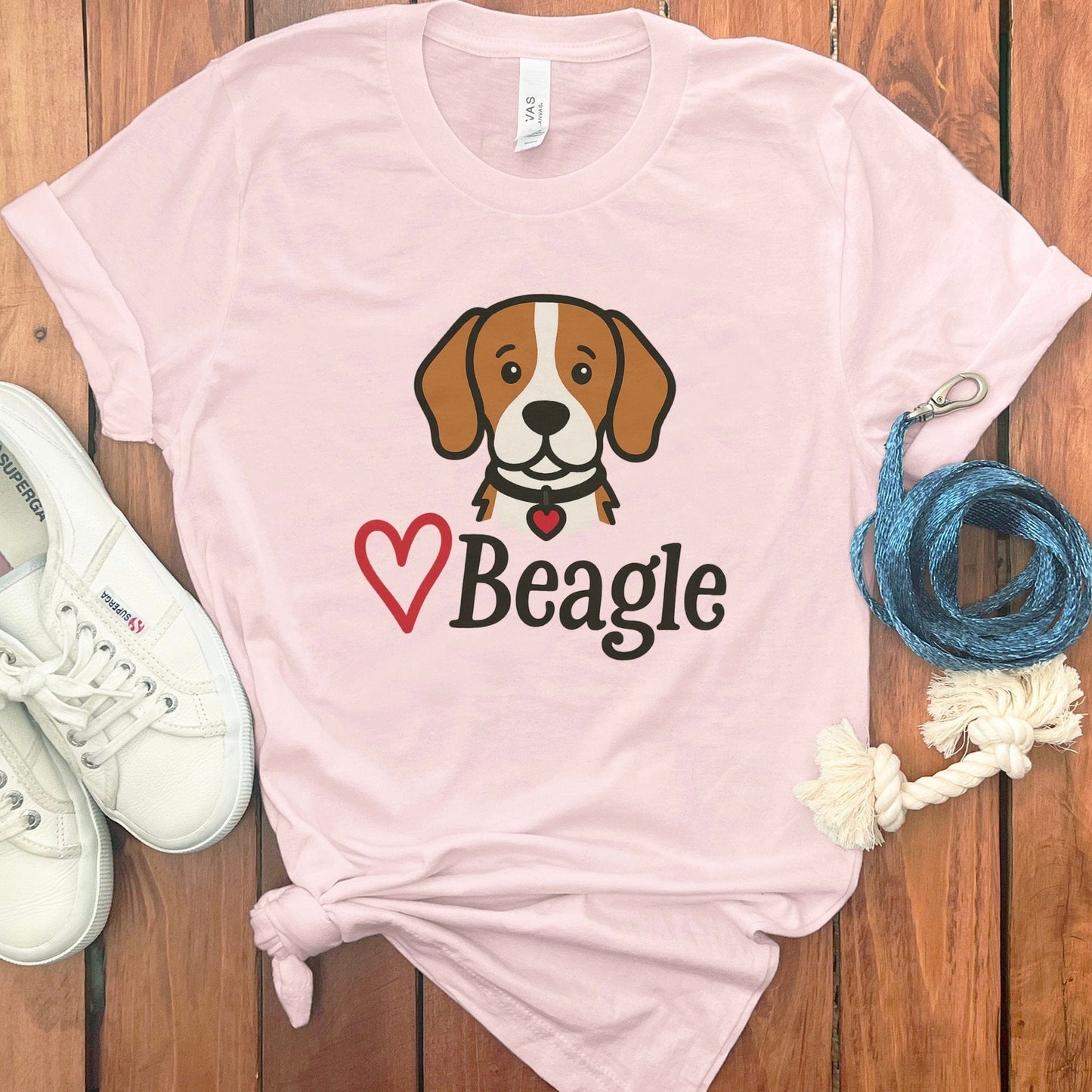 Cute Beagle Dog Graphic Design Pink Shirt product