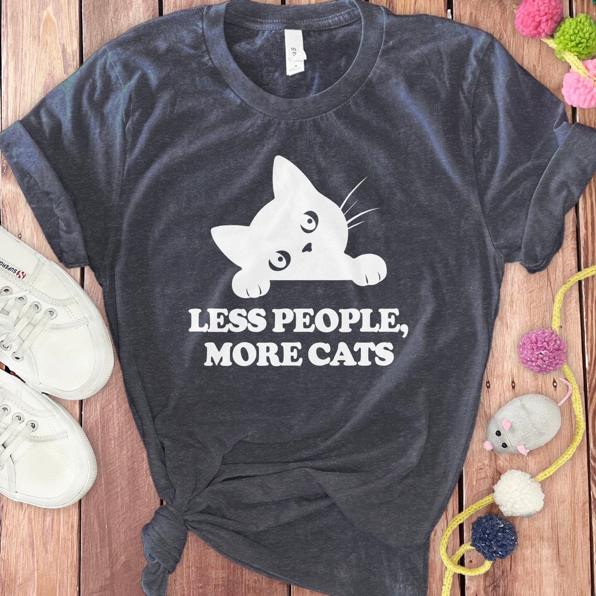 Less People More Cats Graphic T-Shirt product