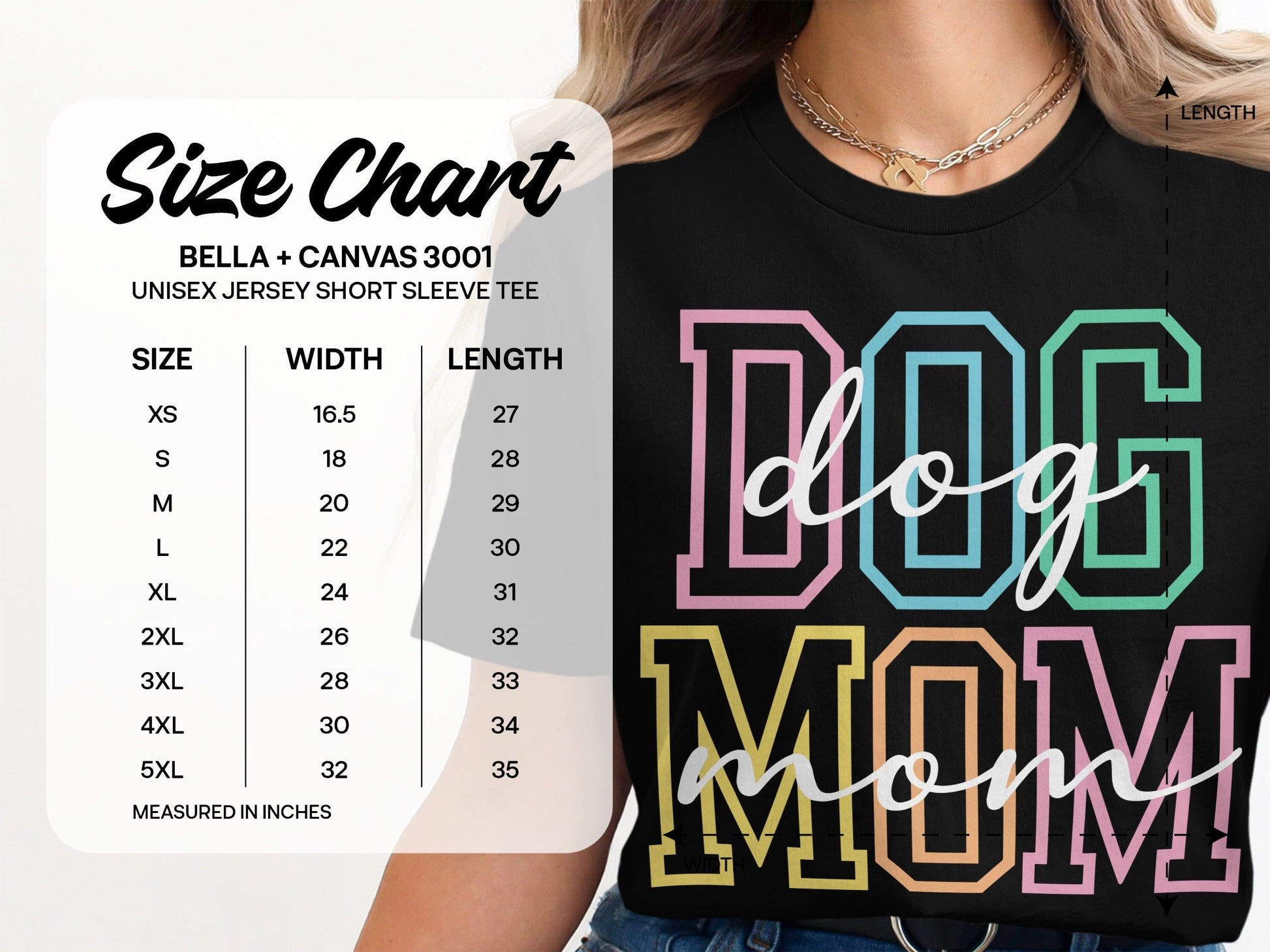 Colorful Dog Mom Print Unisex Jersey Short Sleeve Tee product