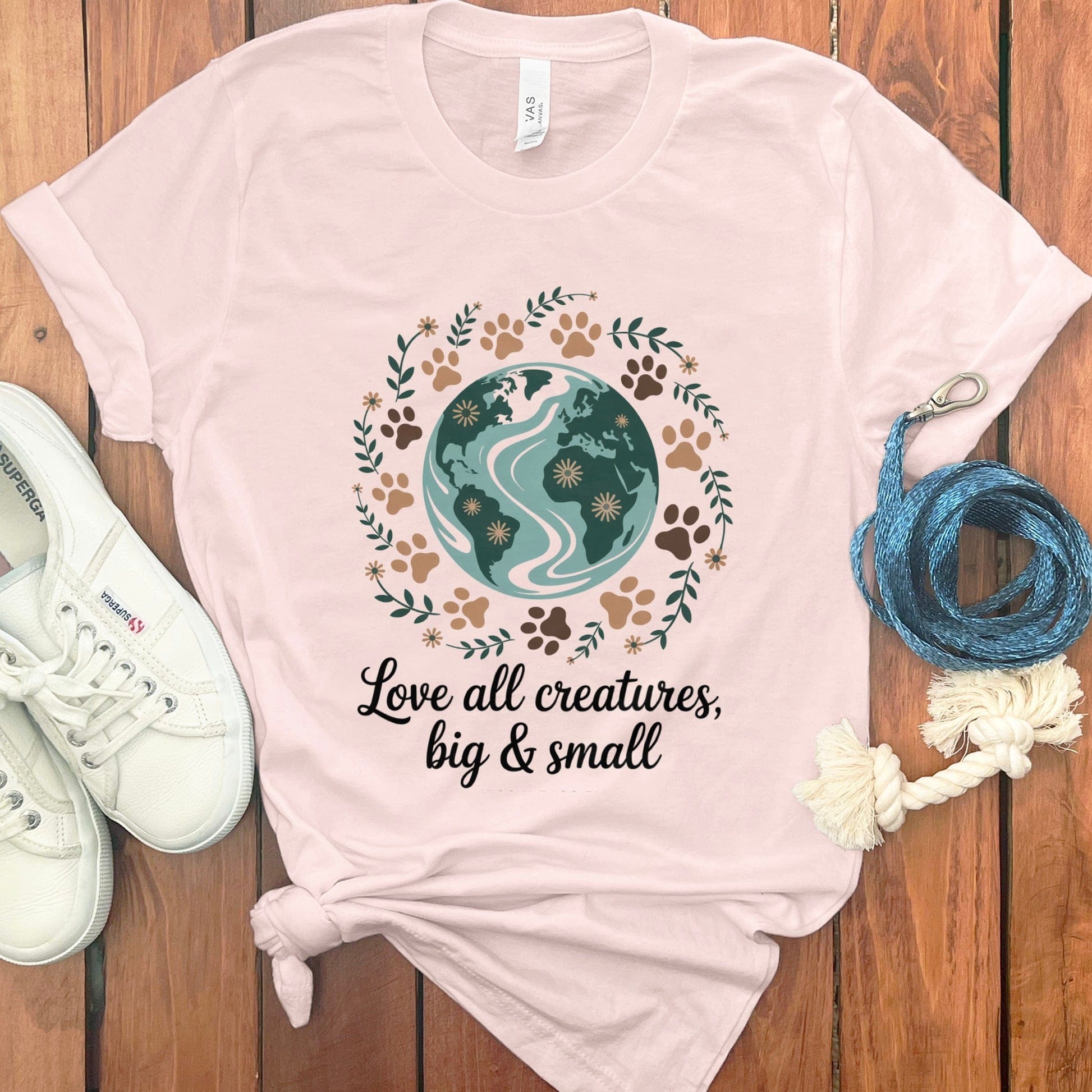 Love All Creatures Big and Small Design Shirt product type