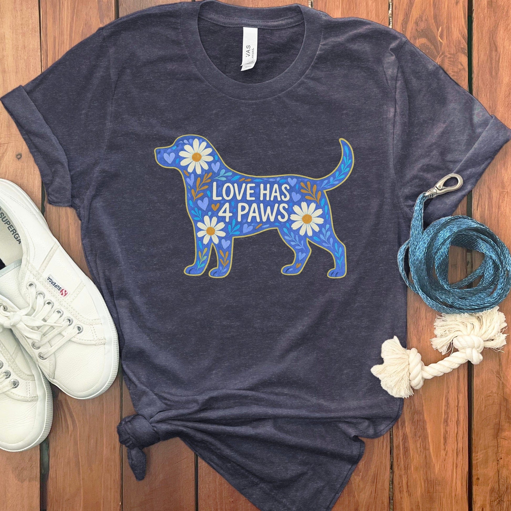Love Has Four Paws Colorful Dog Design Shirt product