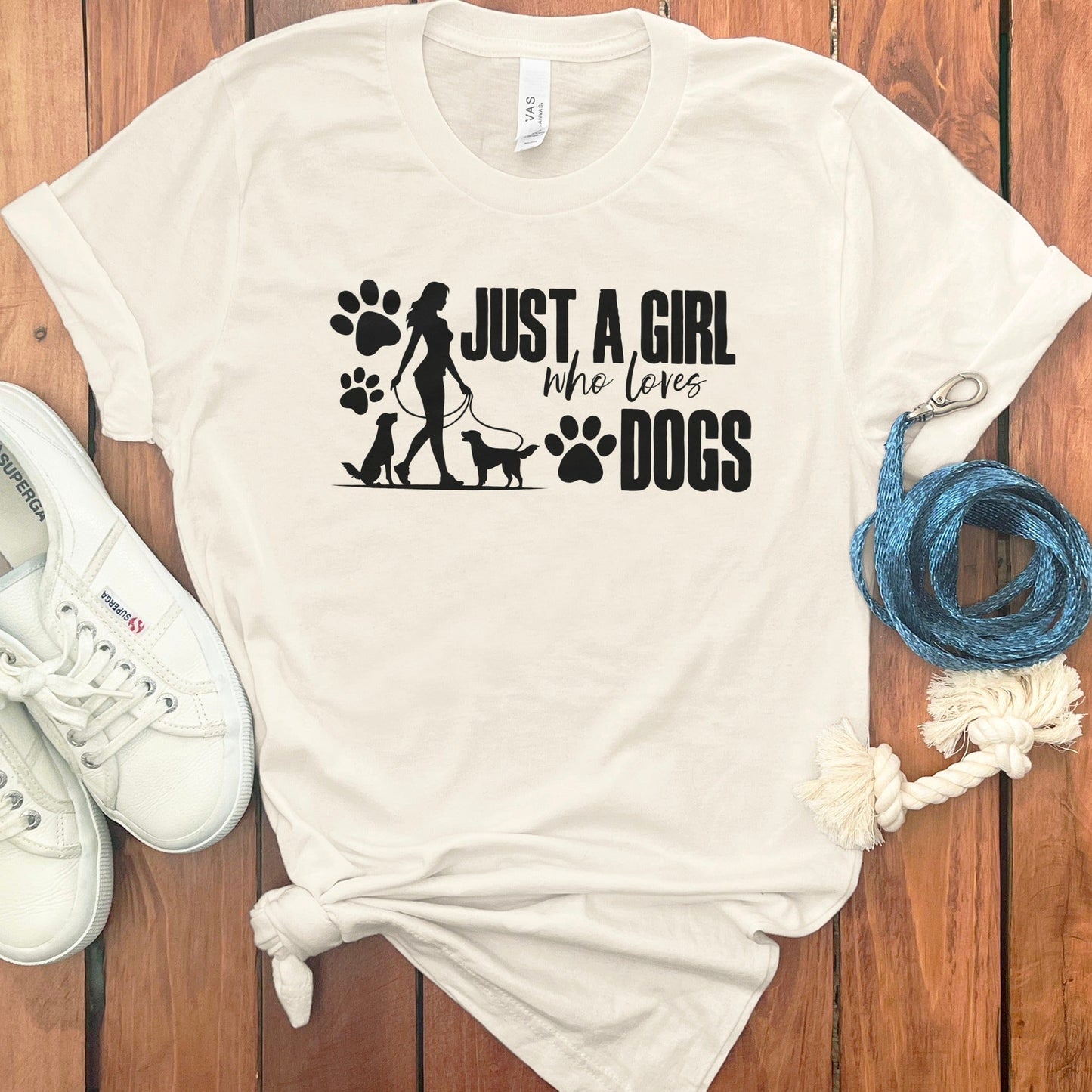 Just A Girl Who Loves Dogs Unique T-Shirt Product